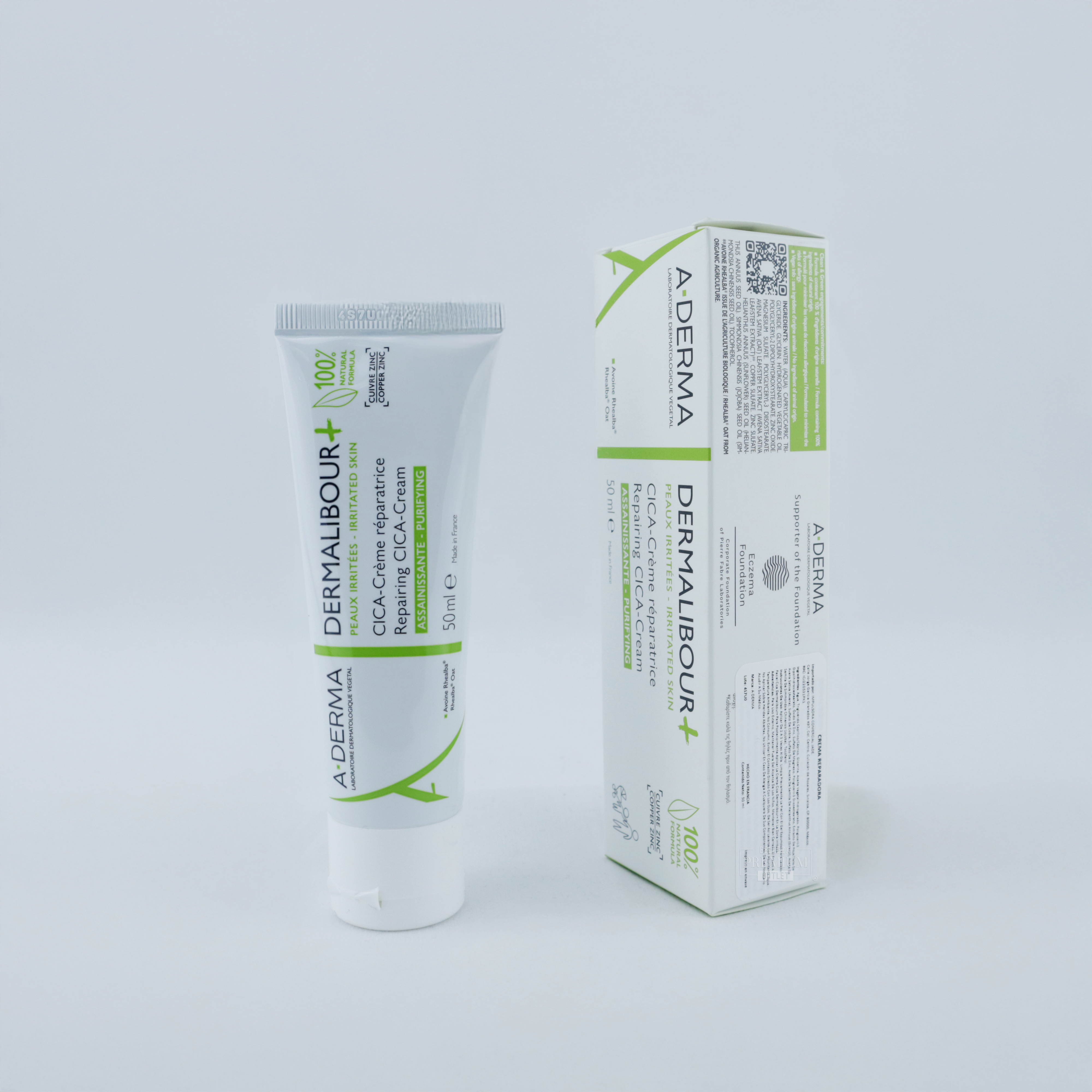 A-Derma Dermalibour+ Cica Crème Reparadora 50ml – Calma, Repara y Protege la Piel Irritada
