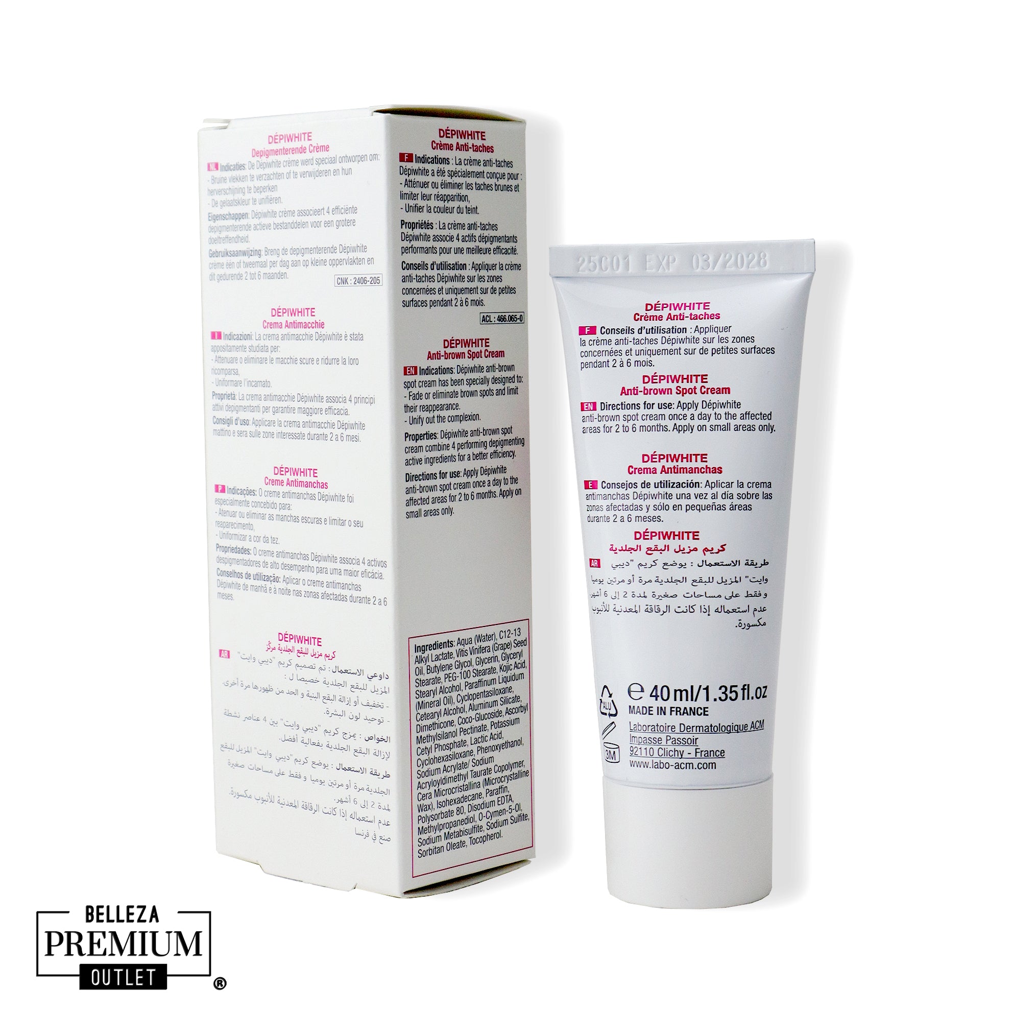 ACM Dépiwhite Anti-Brown Spot Cream 40ml – Crema despigmentante para un tono de piel uniforme