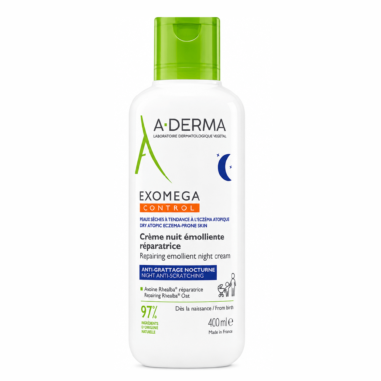 A-Derma EXOMEGA Control-Crema de Noche 400ml