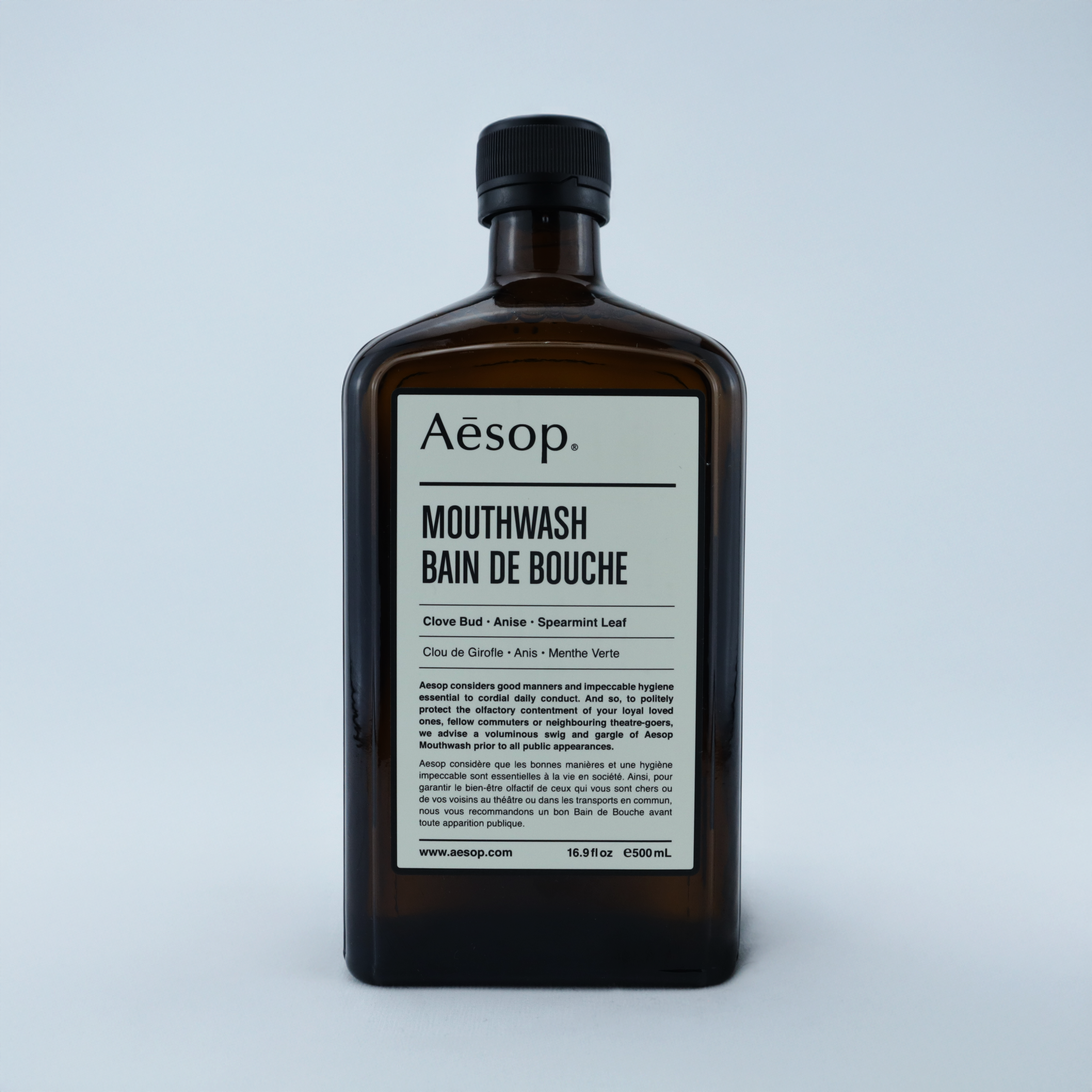 AESOP Mouthwash 500ml – Cuidado Bucal Sofisticado y Efectivo