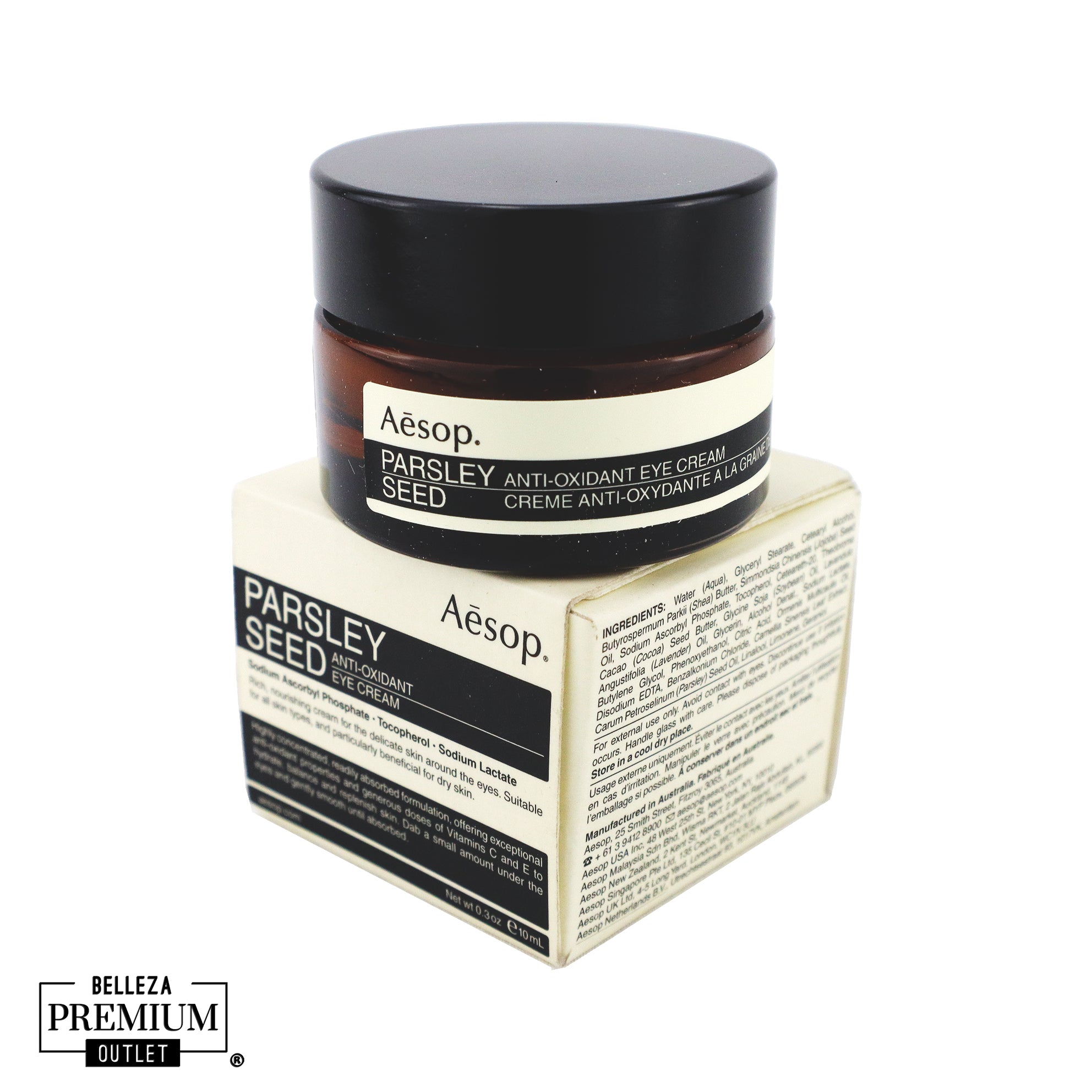 AESOP Parsley Seed Anti-Oxidant Eye Cream 0.33 oz – Hidratación y Protección Antioxidante para el Contorno de Ojos