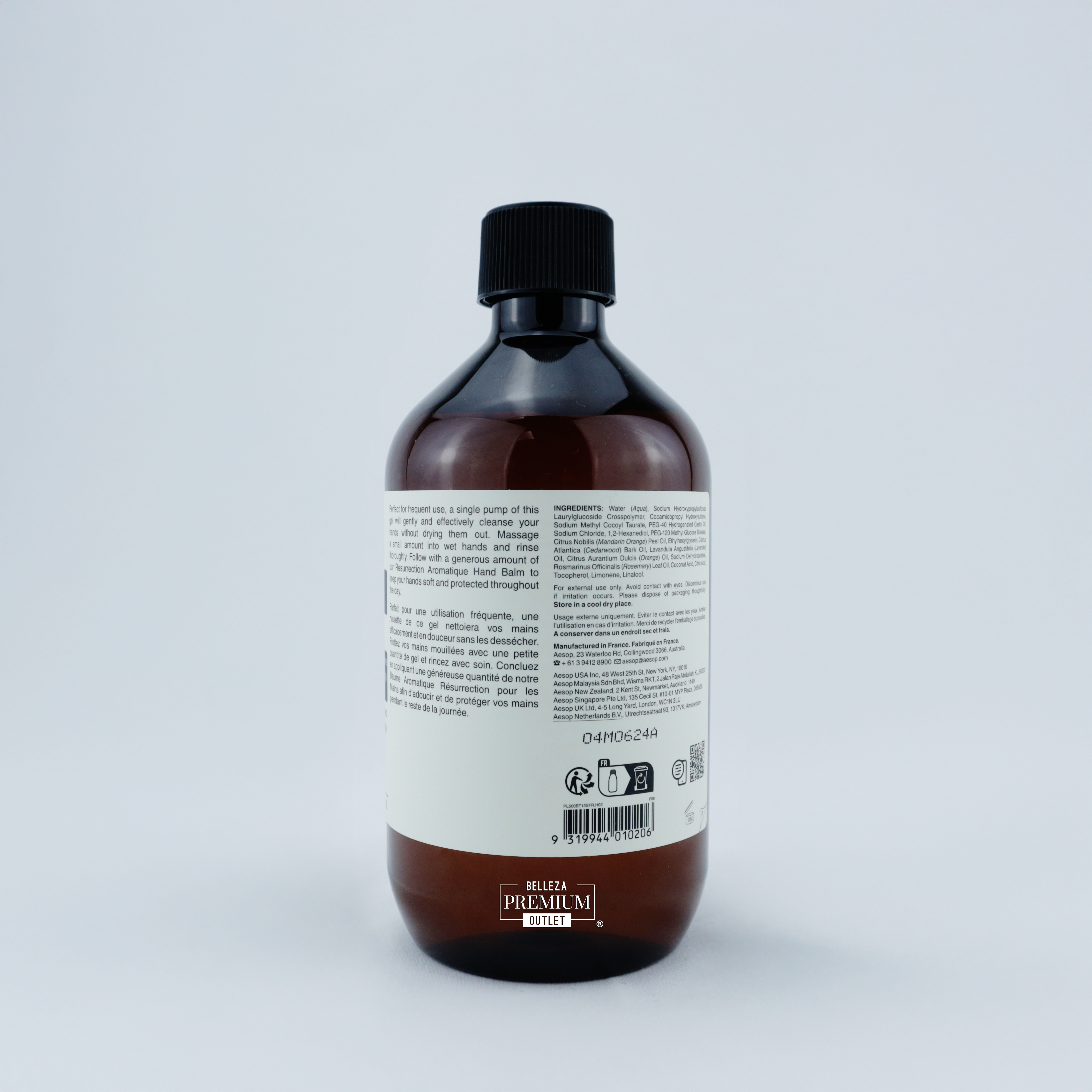 AESOP Resurrection Aromatique Hand Wash Refill 500ml – Limpieza Refinada, Ahora en Formato Sustentable