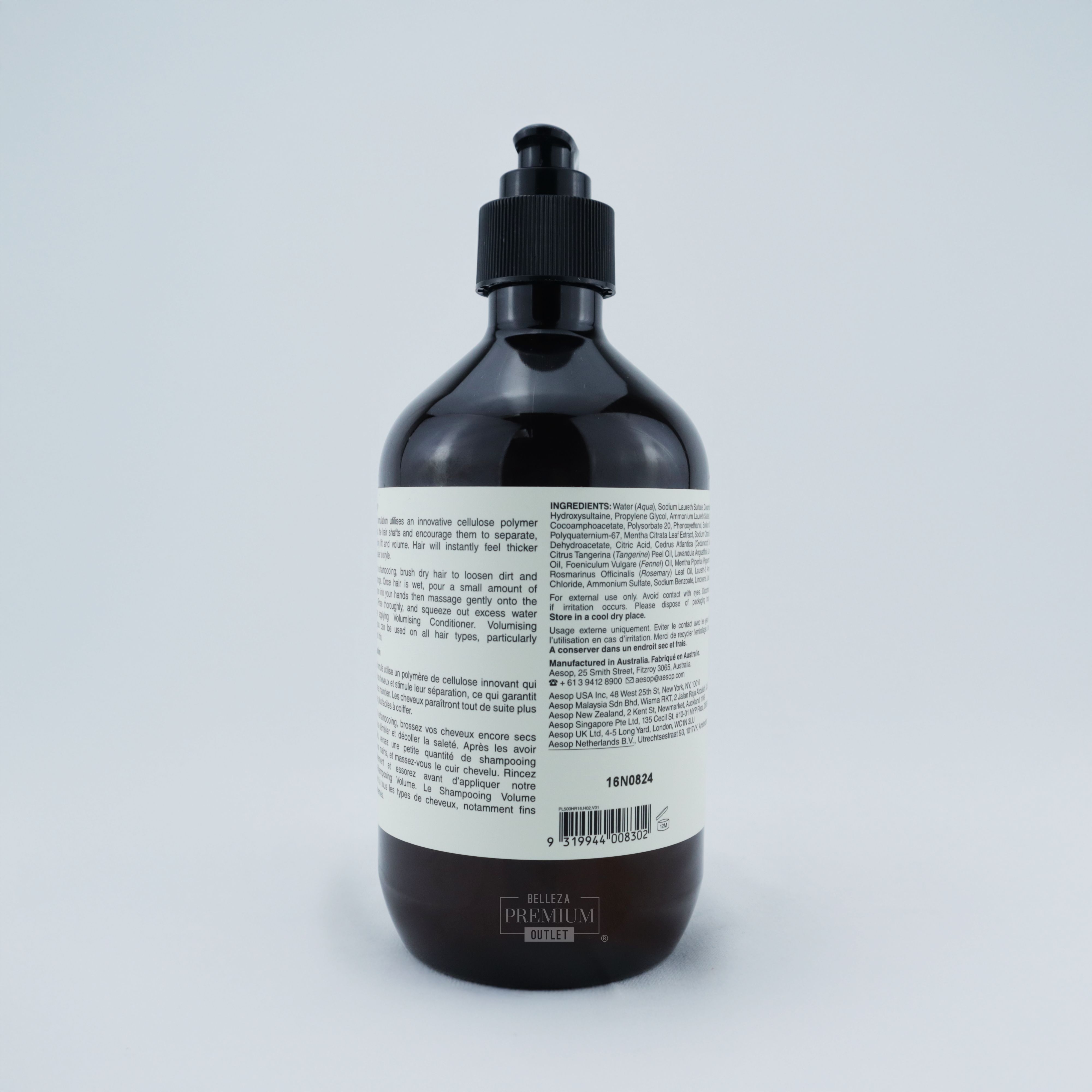 AESOP Volumising Shampoo 500ml – Cuerpo y Vitalidad para un Cabello con Más Vida