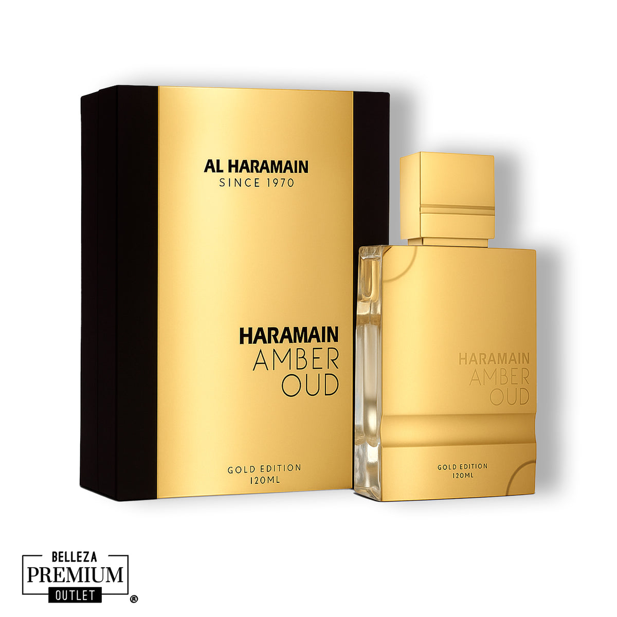 Al Haramain Amber Oud Gold 120 ml – Dulzura Dorada, Elegancia Oriental y Lujo Absoluto
