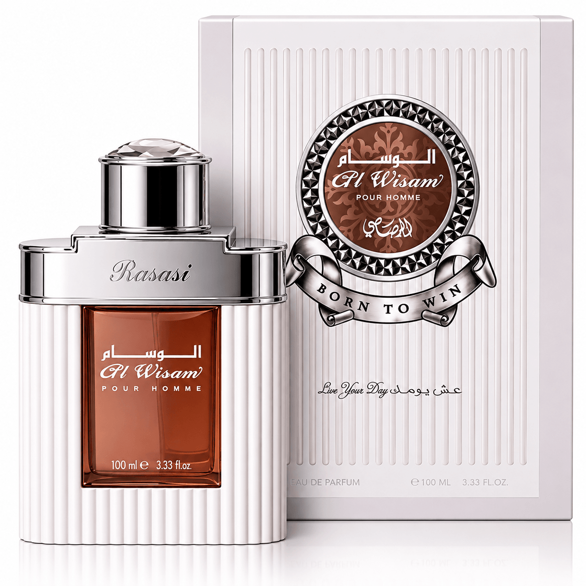 Rasasi Al Wisam Pour Homme 100 ml-Fragancia masculina Amaderada