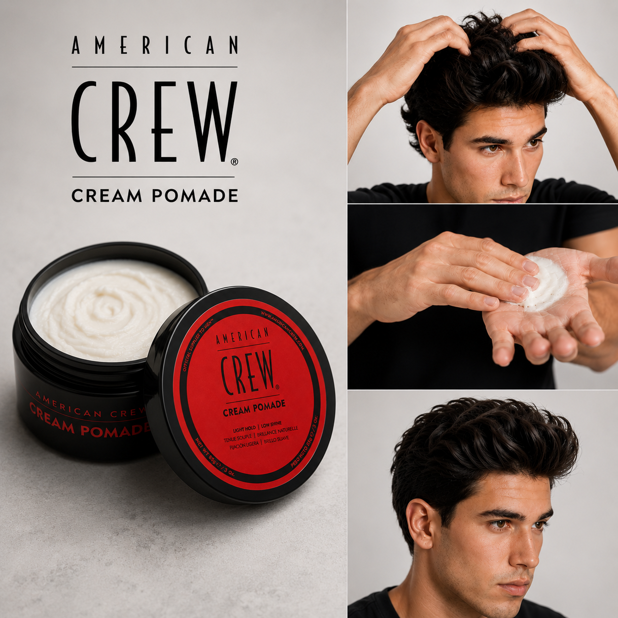 American Crew Cream Pomade for MEN-Cera para cabello