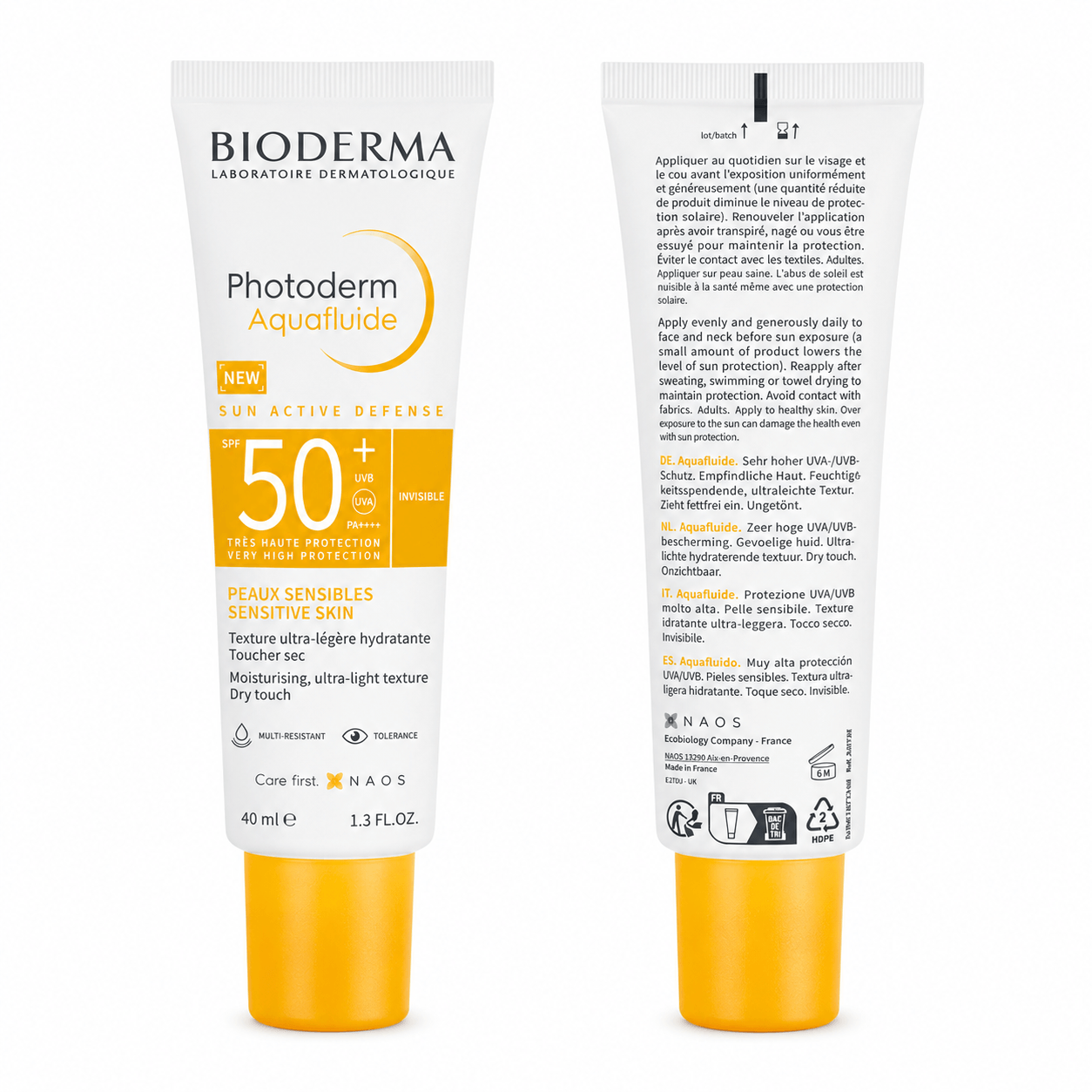 Bioderma Photoderm Aquafluide SPF50+ 40ml – Protección Solar Ultraligera y Toque Seco