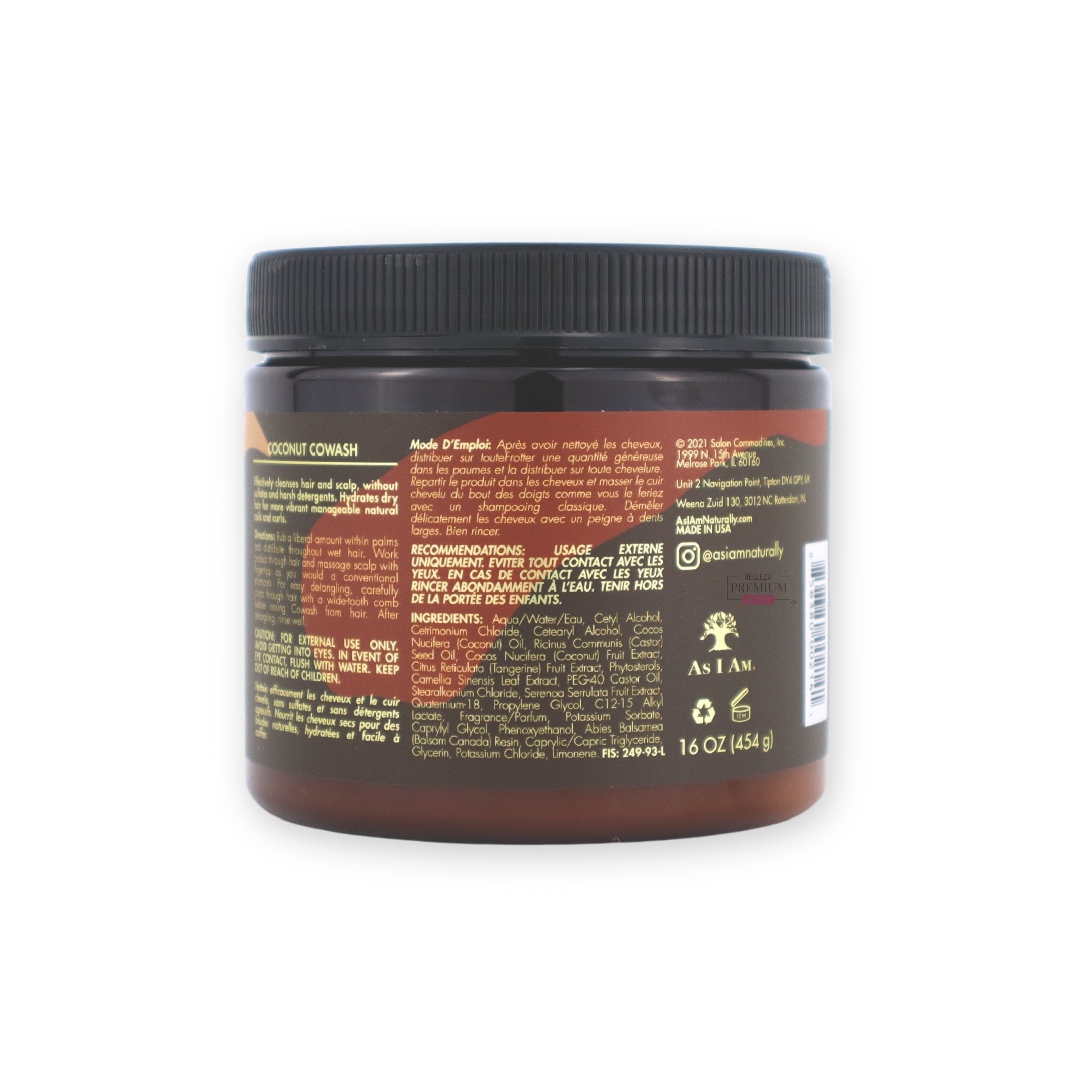 As I Am Coconut Co-Wash 454gr