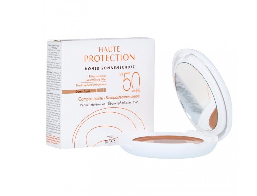 Avene SPF 50 Golden Tinted Compact 10g: El prestigioso protector solar con acabado dorado para una piel radiante y protegida