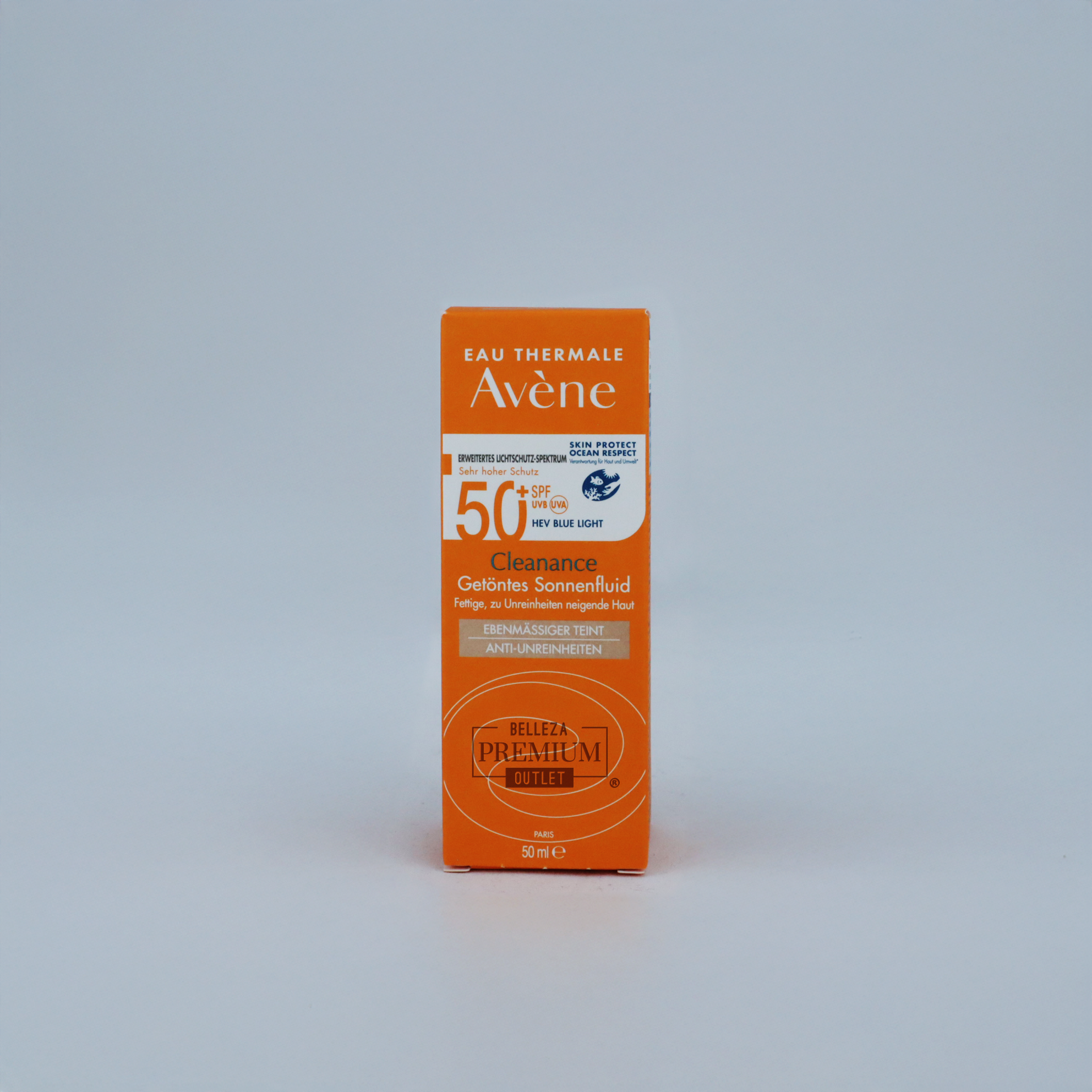 Avène Cleanance Solar con Color SPF 50+ (50 ml) – Protección solar avanzada para piel grasa con imperfecciones