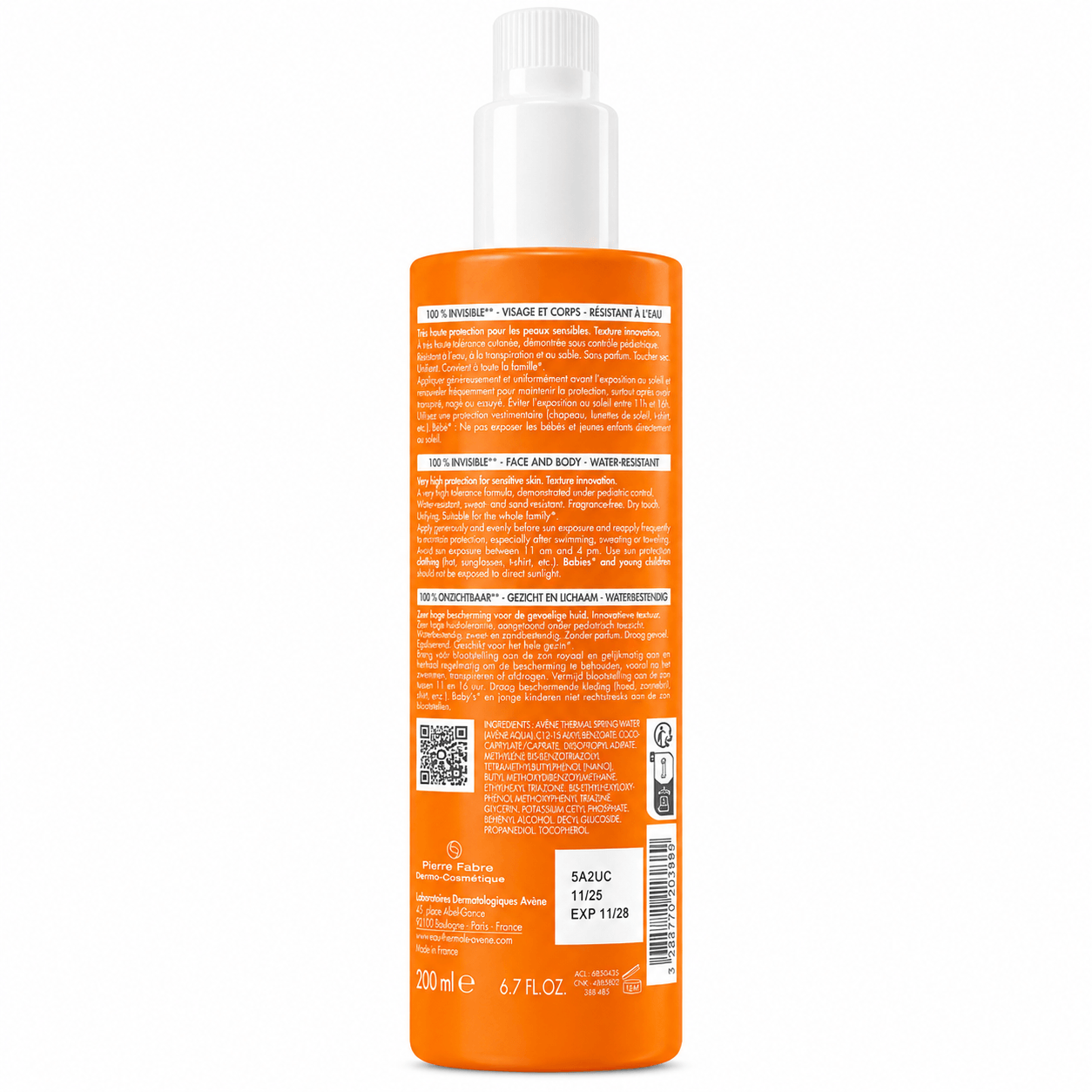 Avène Spray Solar SPF 50 200 ml