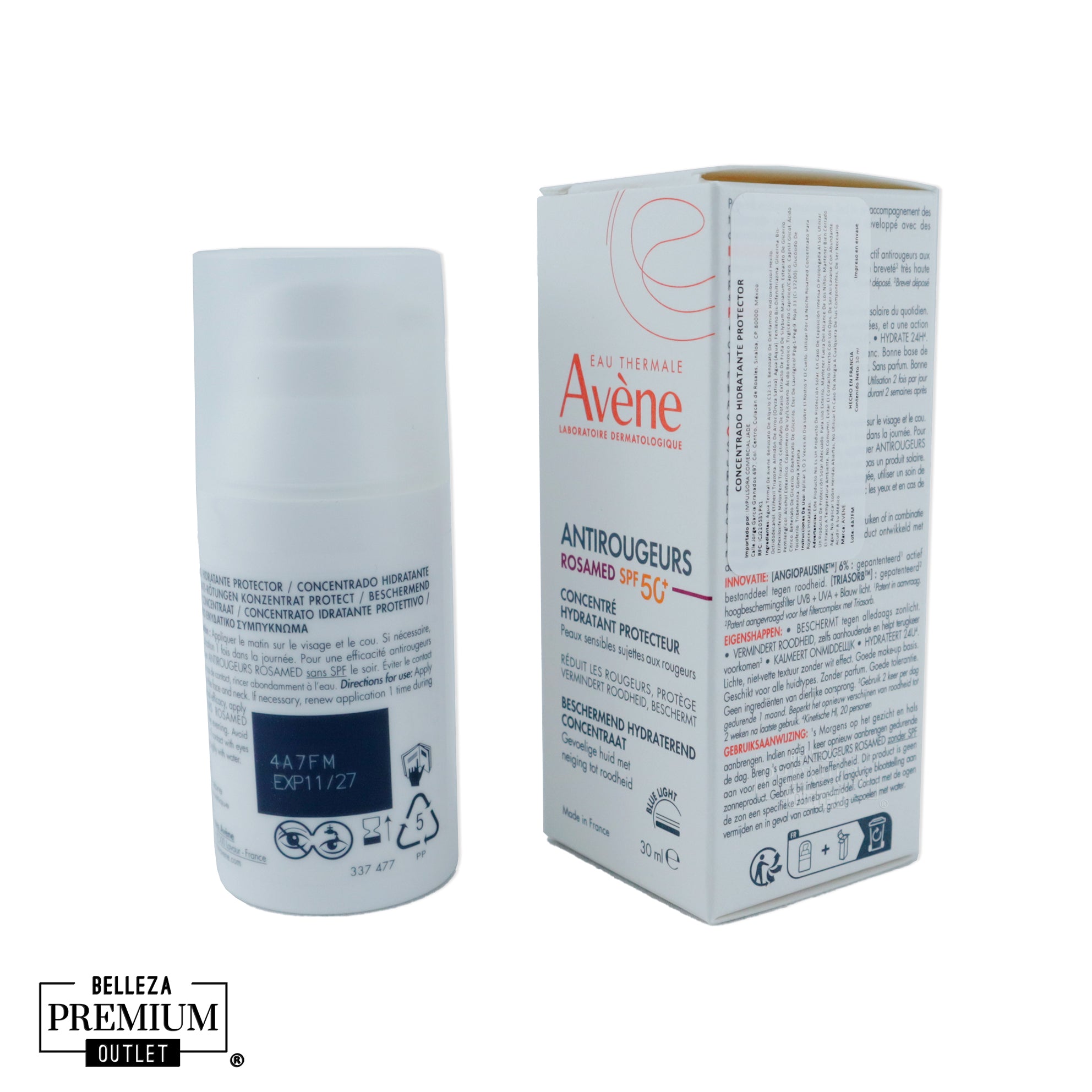 Avène Antirougeurs Rosamed SPF50 30ml – Protección Alta y Cuidado Antirojeces en un Solo Paso ☀️🌹