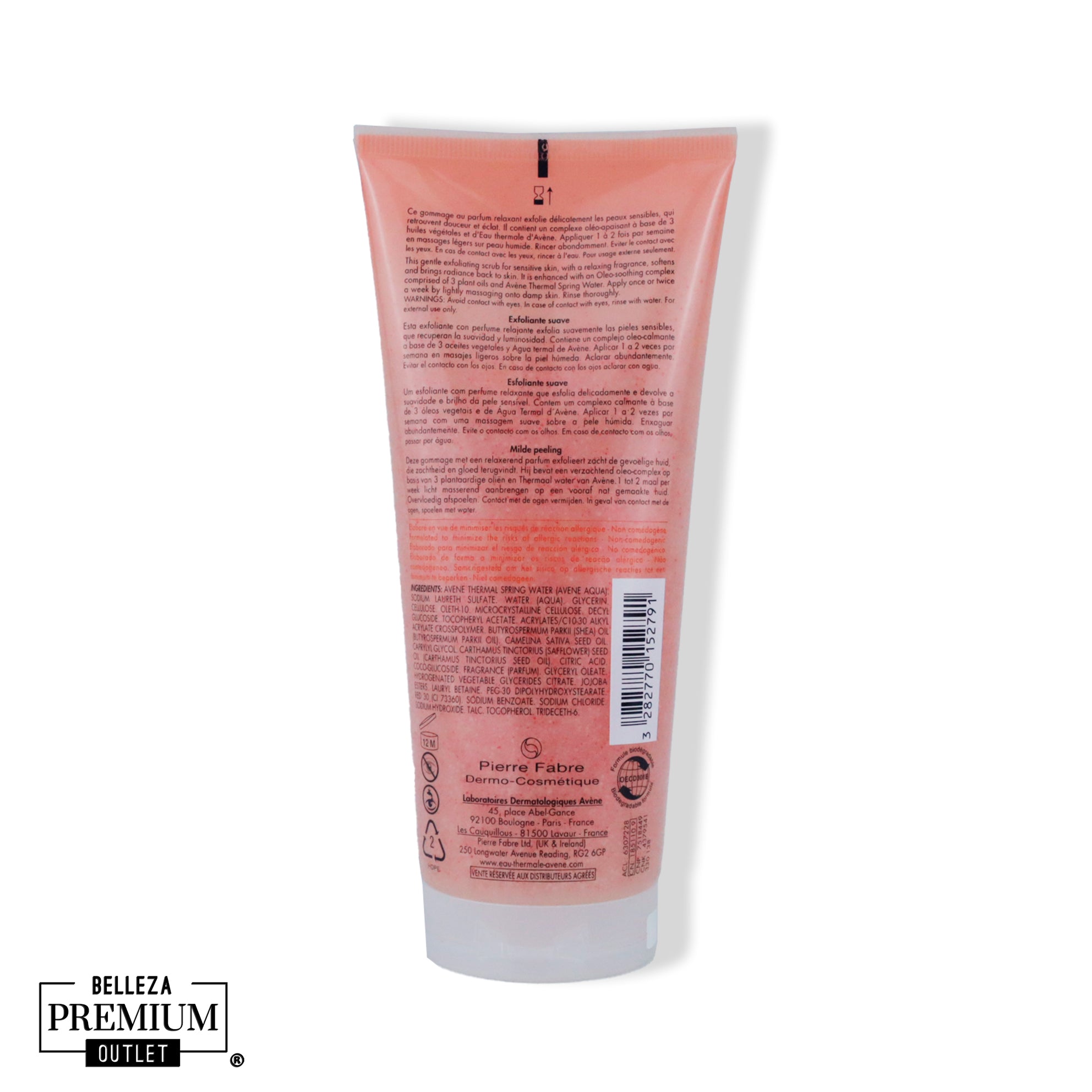 Avène Body Gentle Scrub 200 ml – Exfoliante corporal suave para piel sensible