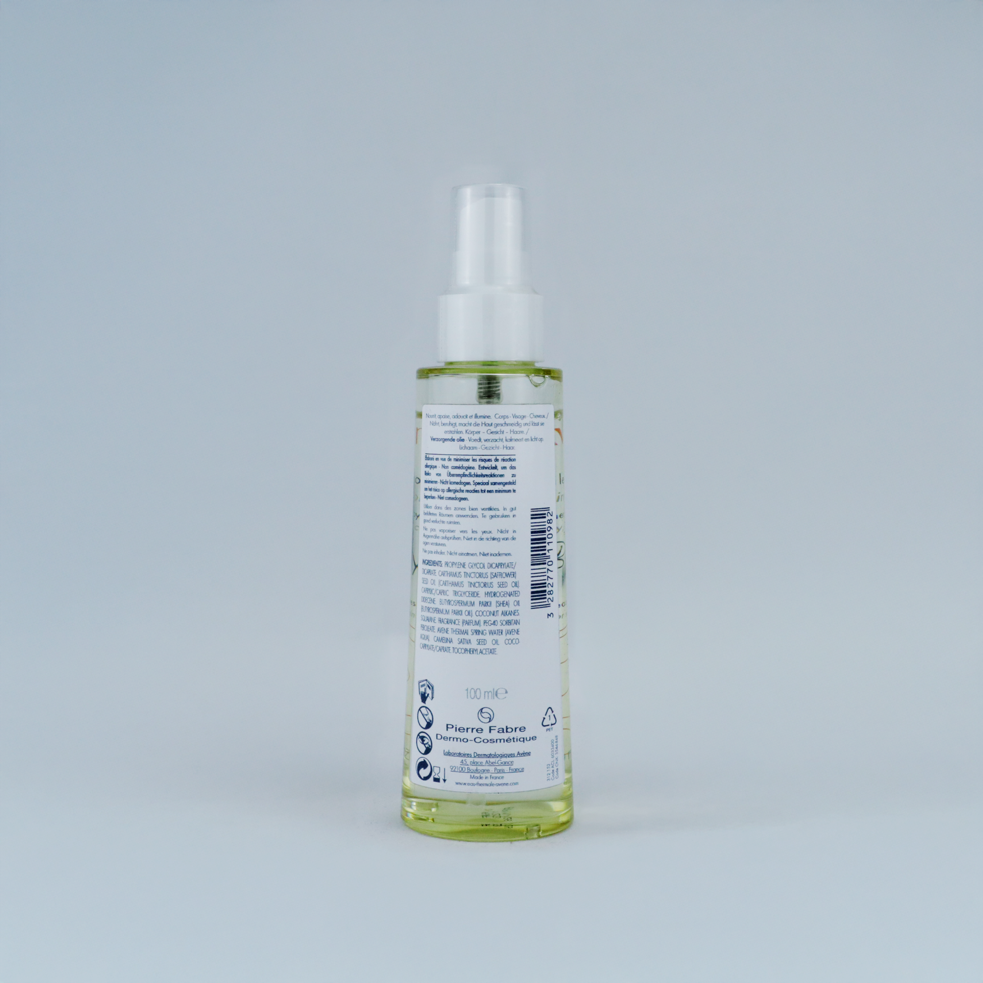 Avene BODY Huile de Soin 100ml: El innovador aceite que no deja piel grasa para una hidratación profunda.