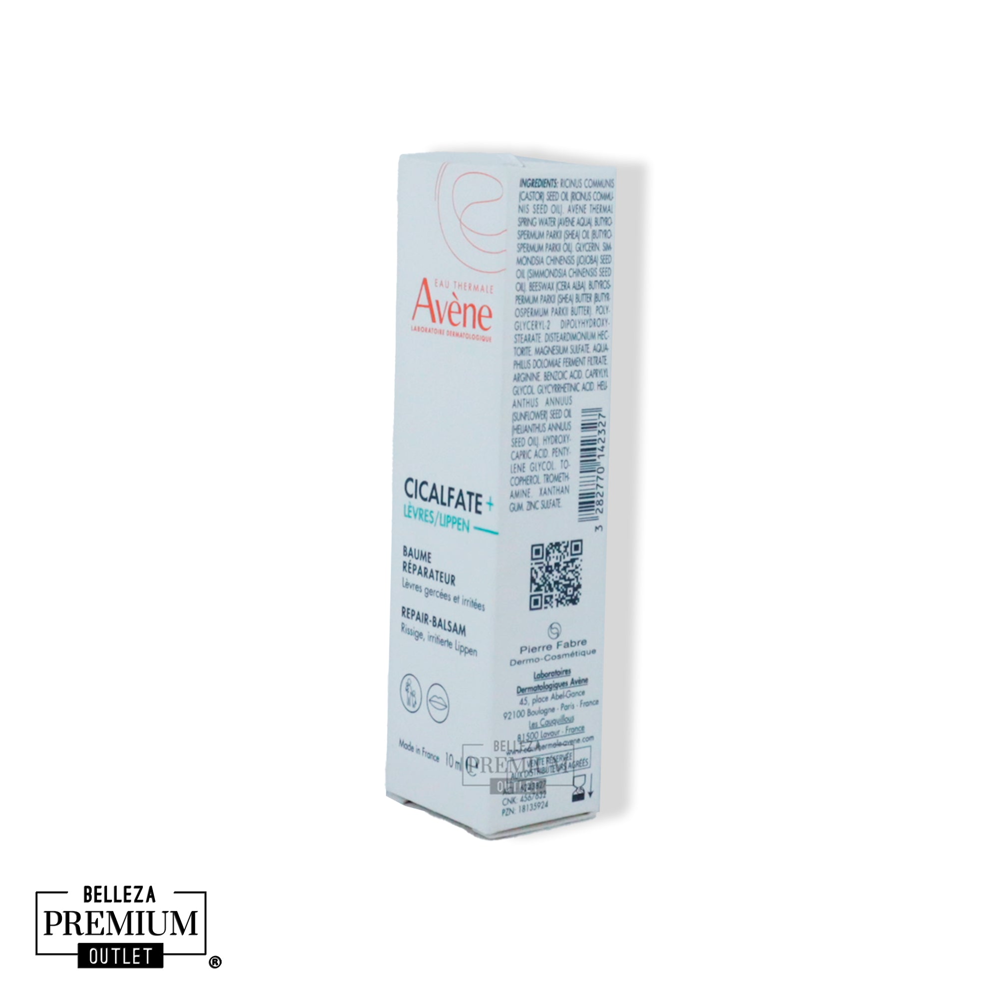 Avène Cicalfate Bálsamo Reparador de Labios 10 ml – Cuidado intensivo para labios secos y agrietados