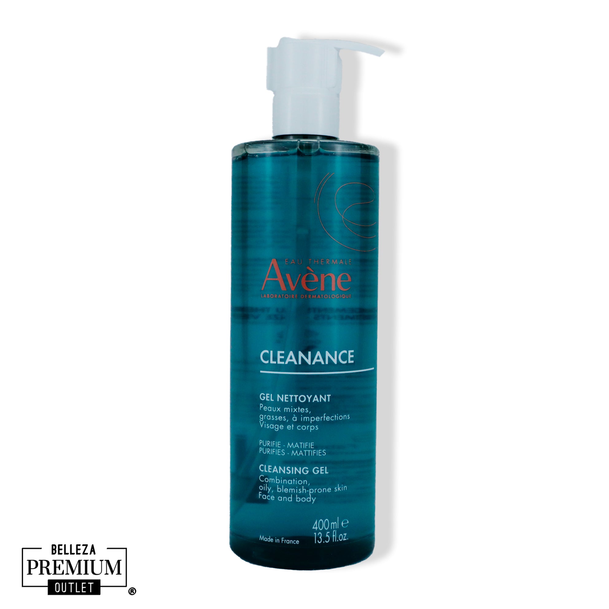 Avene Cleanance Gel Nettoyant 400ml – Limpieza Efectiva y Suave en Formato Familiar