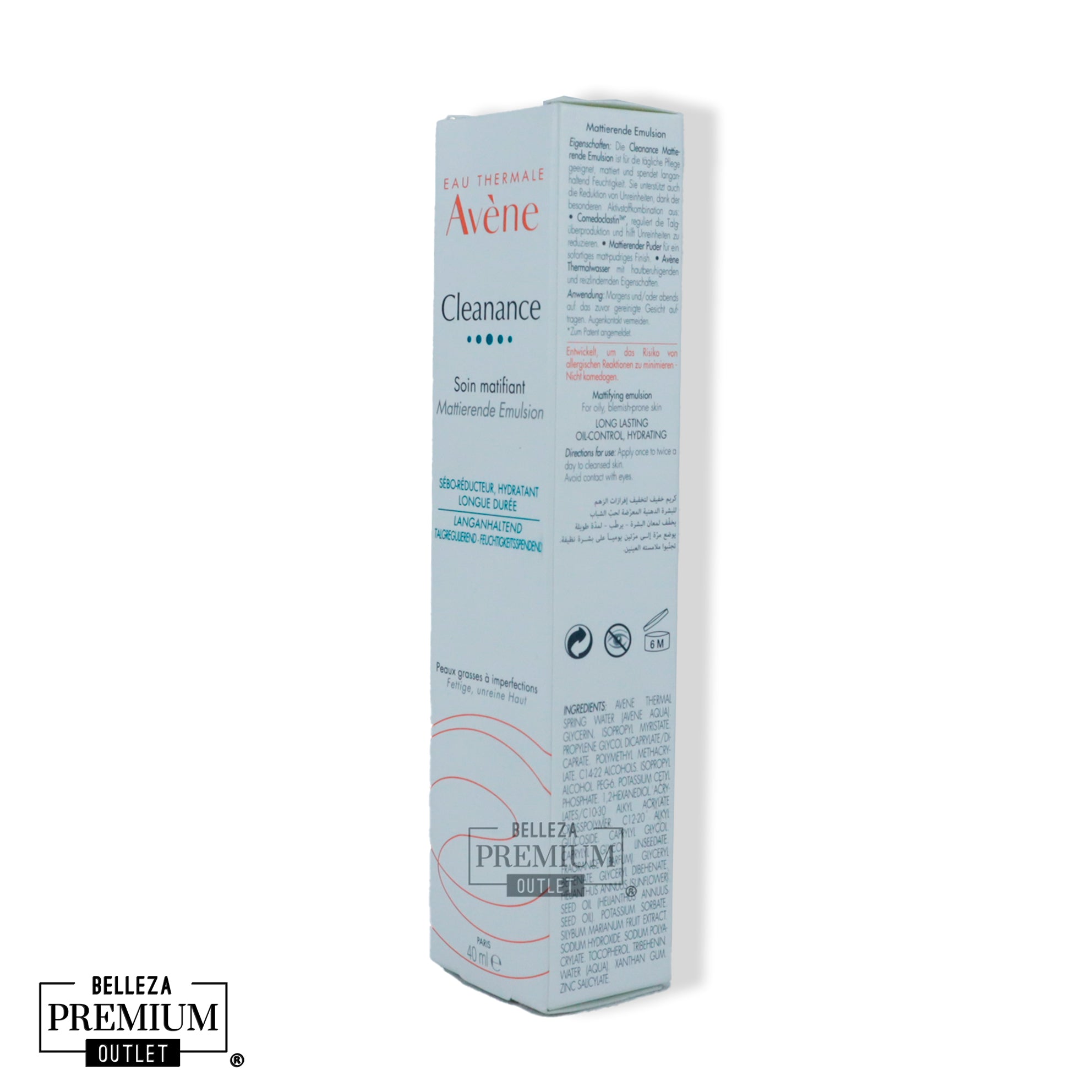 Avene Cleanance Soin Matifiant 40ml – Hidratación Inteligente con Efecto Mate Todo el Día