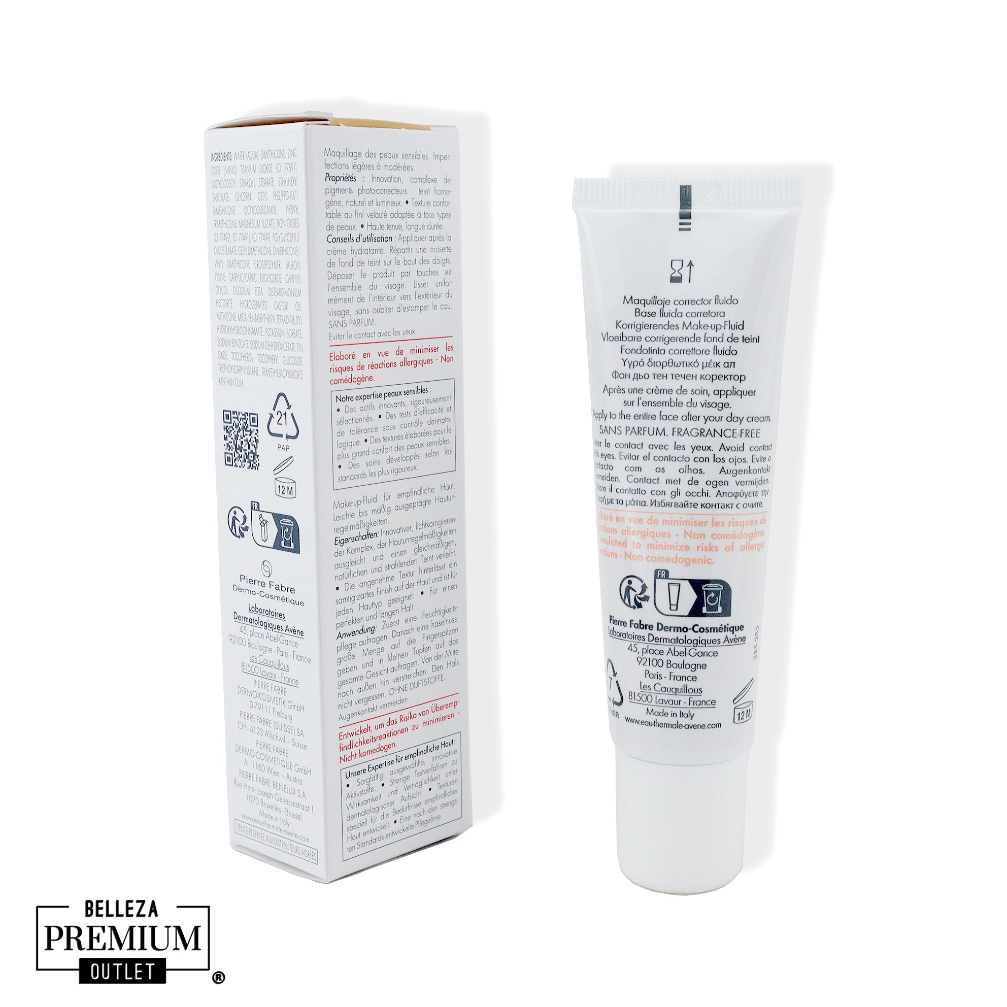 Avène Couvrance Fluid Foundation Sand 30ml – Maquillaje Corrector Fluido para Piel Sensible