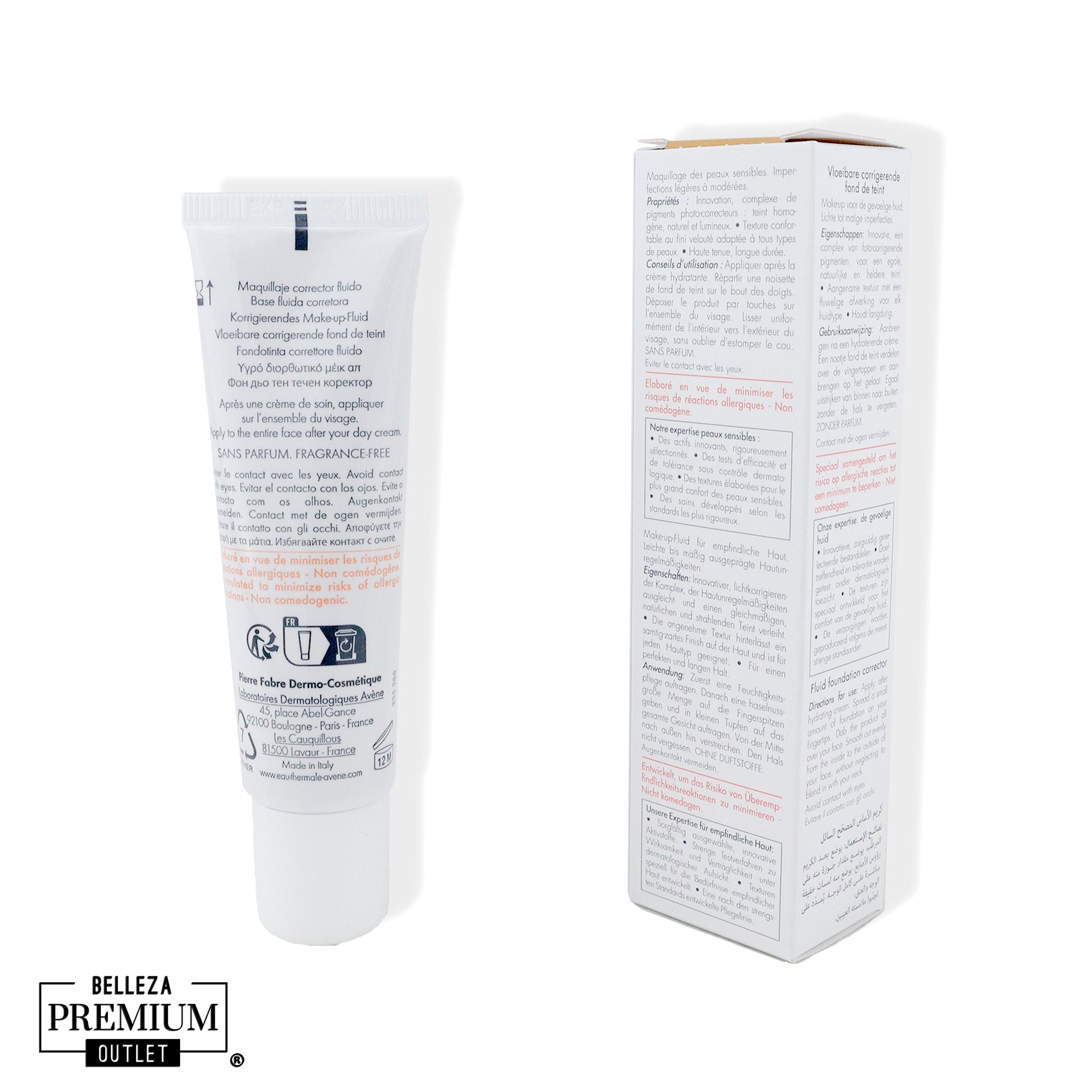 Avène Couvrance Fluid Foundation Honey 4 30ml – Maquillaje Corrector Fluido para Piel Sensible