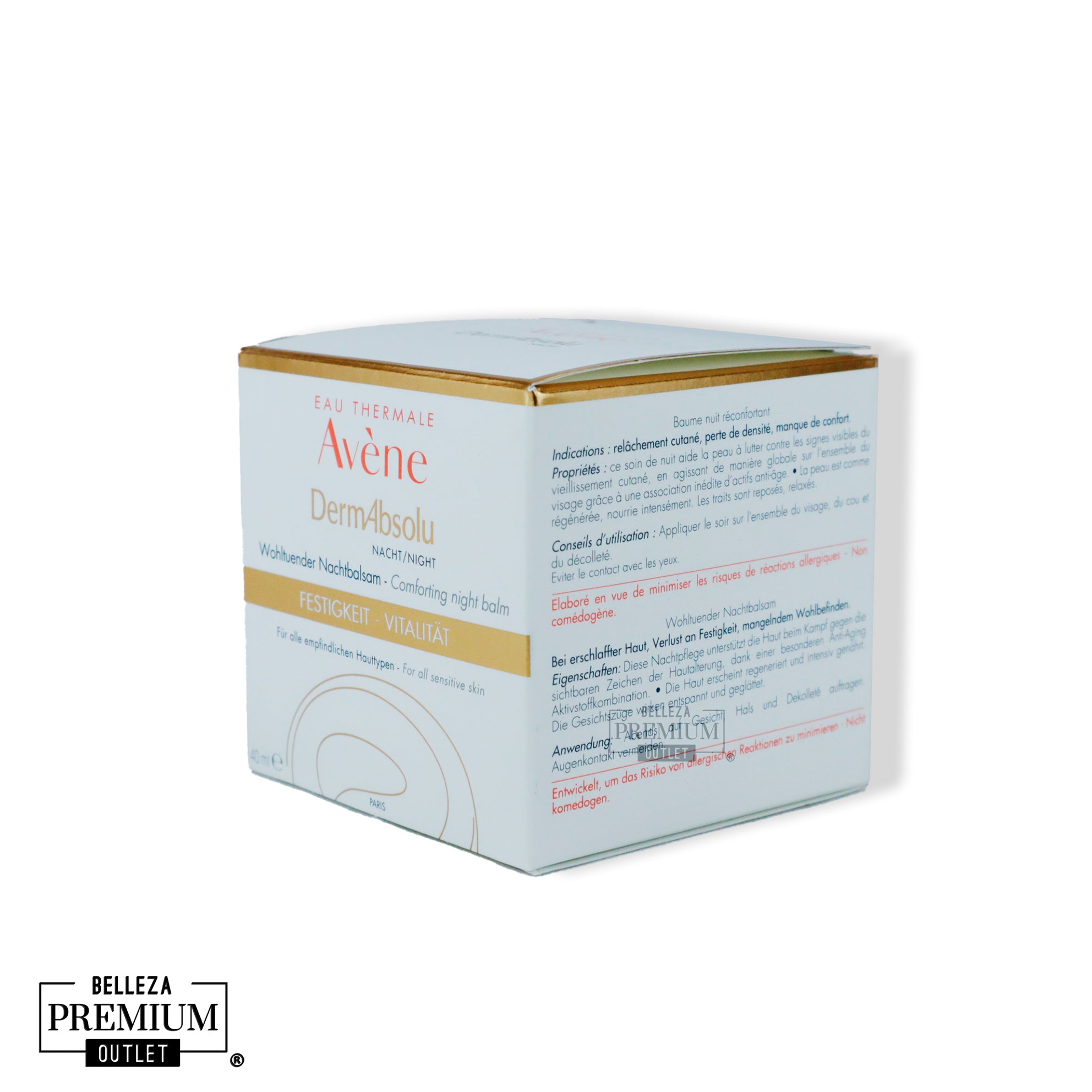 Avène DermAbsolu Bálsamo de Noche 40ml – Renueva, Nutre y Revitaliza Tu Piel Mientras Duermes