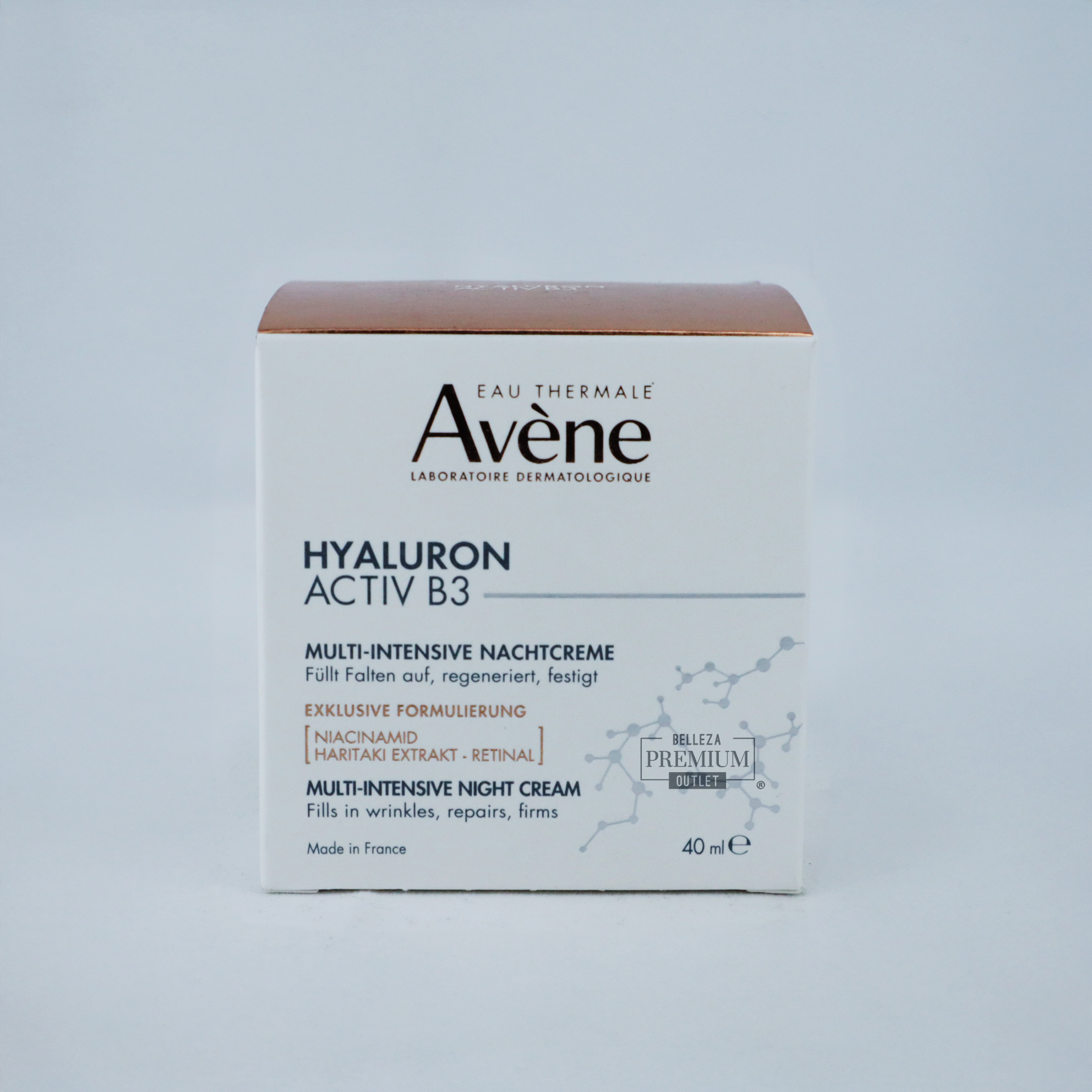 Avène Hyaluron Activ B3 Crema de Noche Multi-Intensiva 40ml – Regeneración Celular y Piel Visiblemente Rejuvenecida