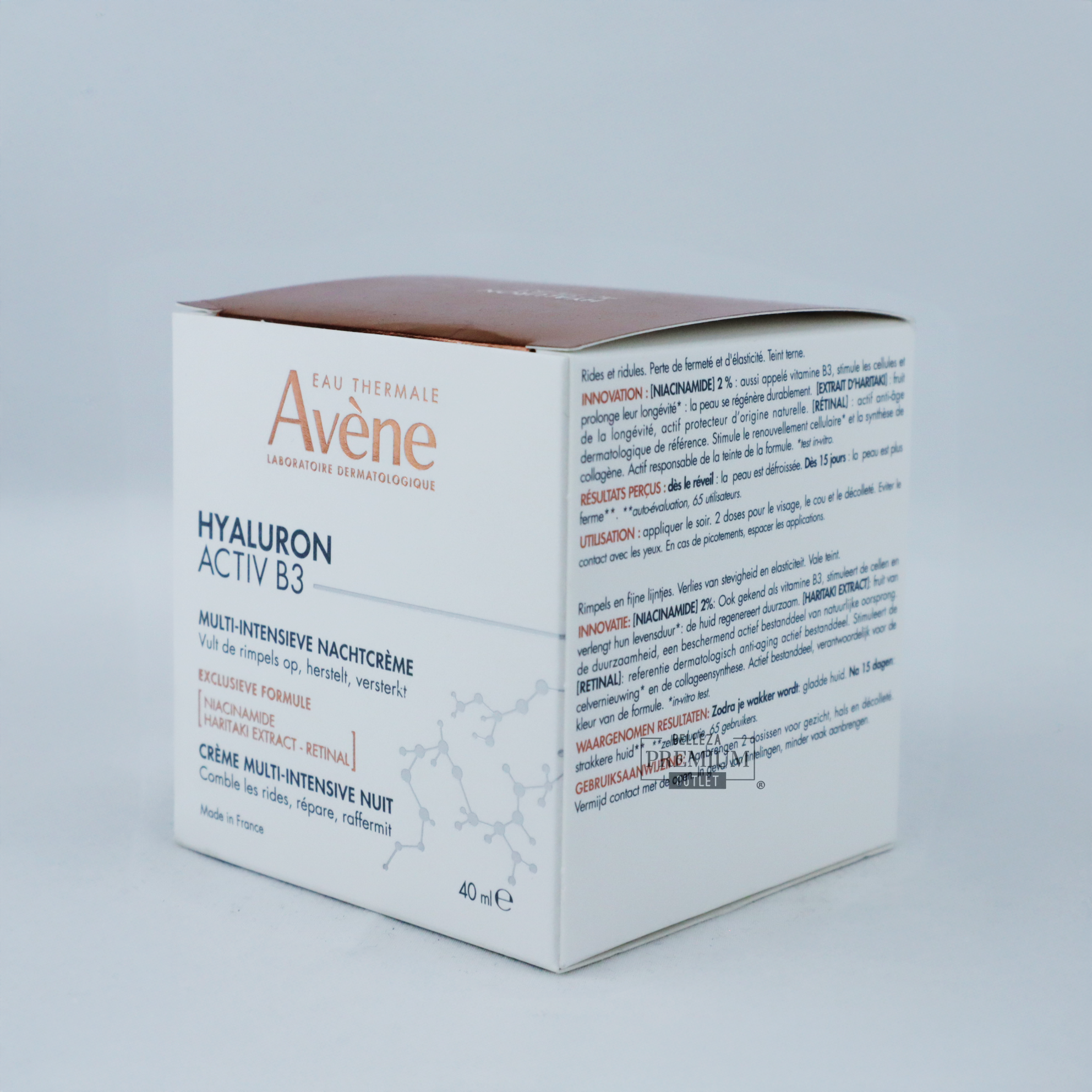 Avène Hyaluron Activ B3 Crema de Noche Multi-Intensiva 40ml – Regeneración Celular y Piel Visiblemente Rejuvenecida