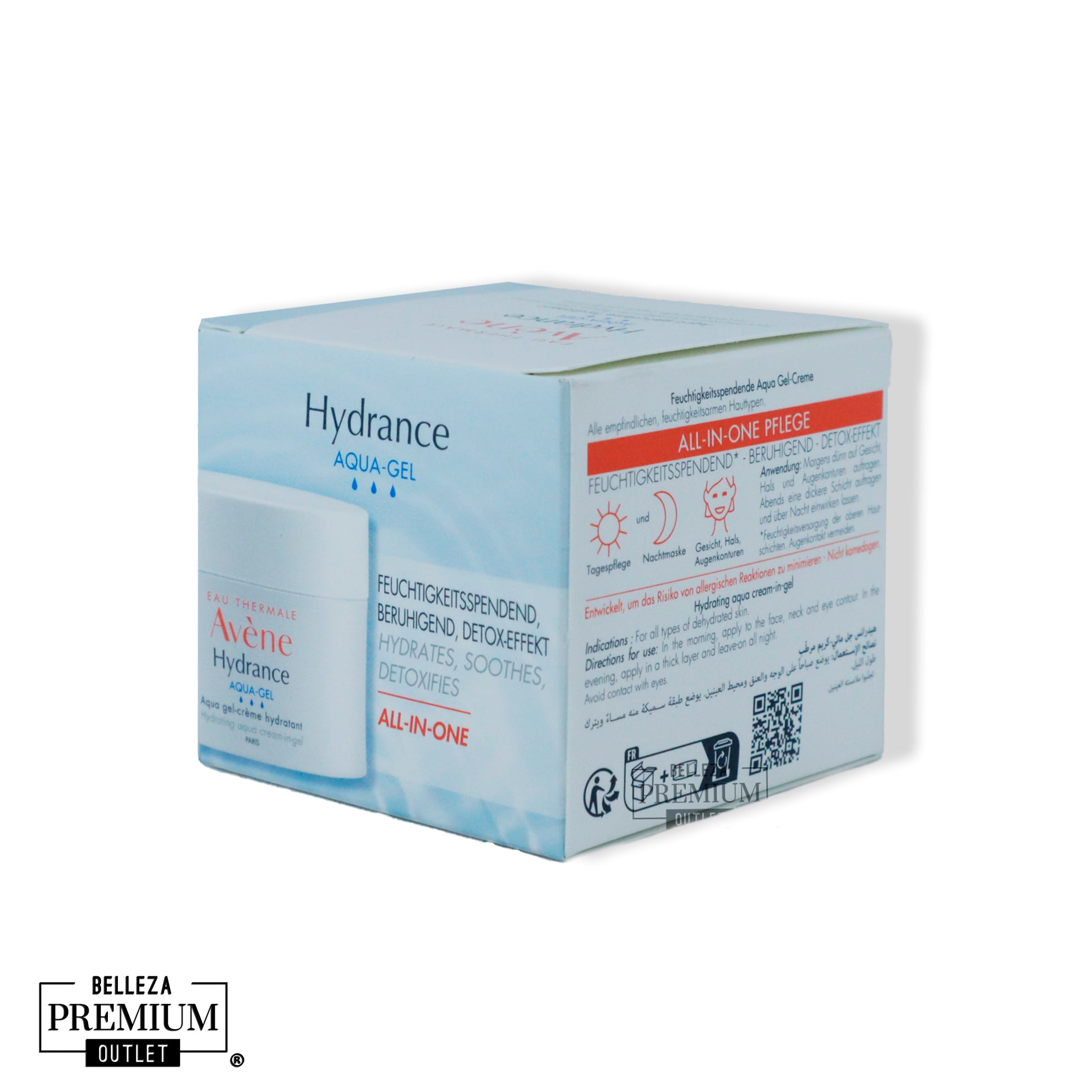 Avène Hydrance Aqua-Gel 50ml – Hidratación Intensa 3 en 1 para una Piel Fresca, Suave y Radiante