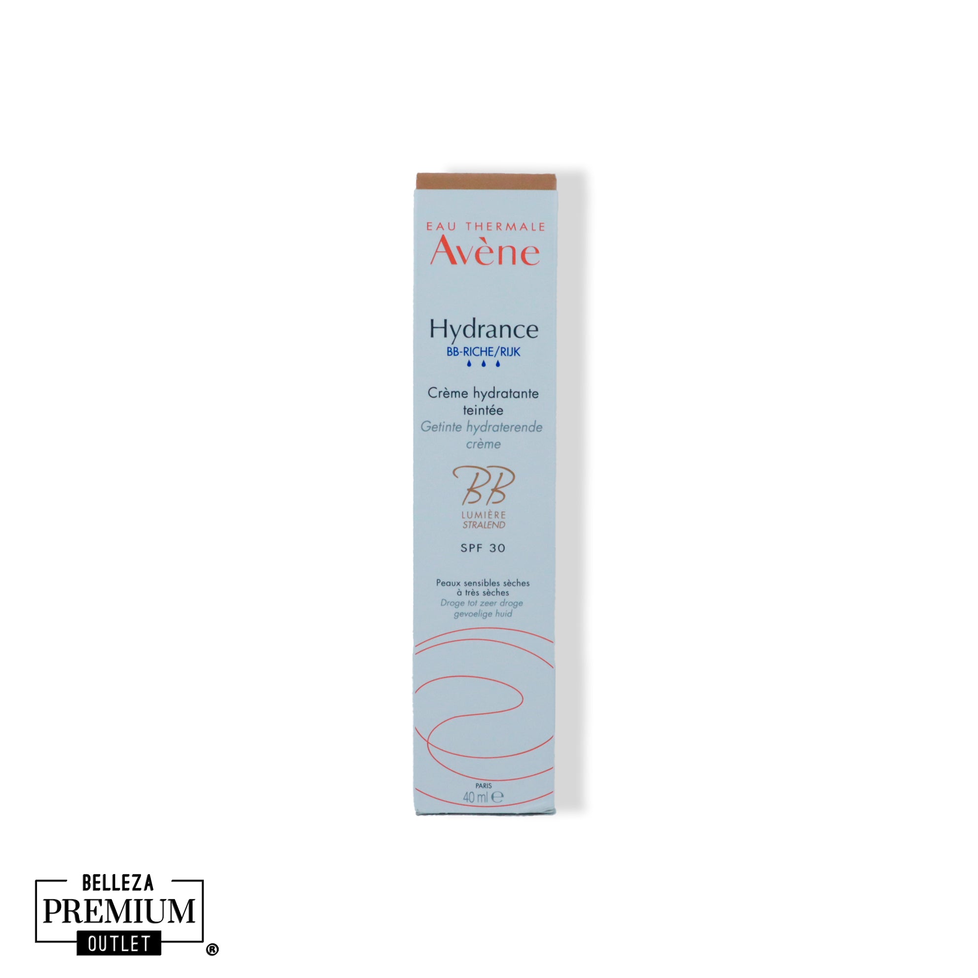 Avène Hydrance BB Riche SPF 30 40ml – Hidratación, Protección Solar y Toque de Color en un Solo Paso