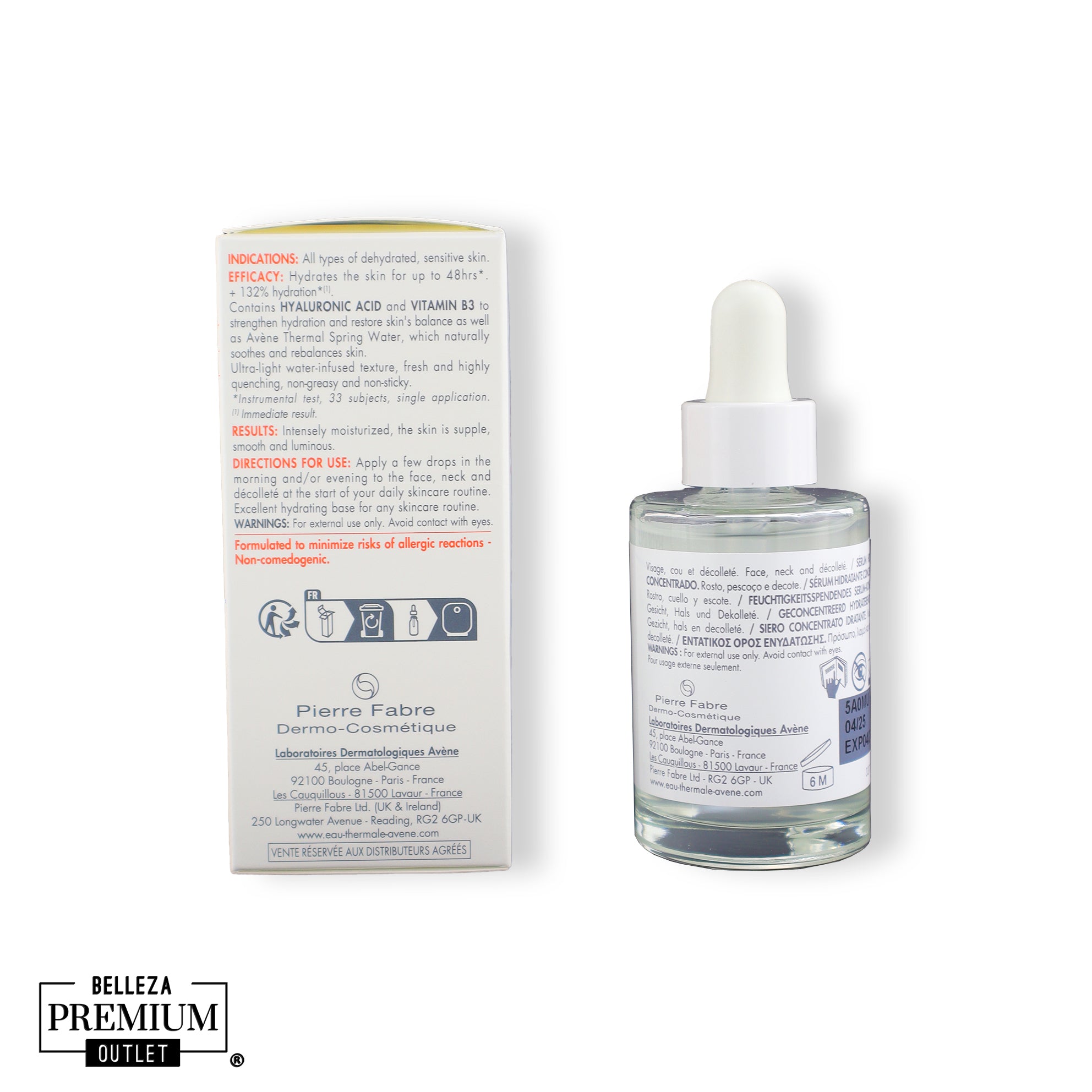 Avène Hydrance Boost Sérum – Hidratación Intensa, Frescura Inmediata y Piel Radiante