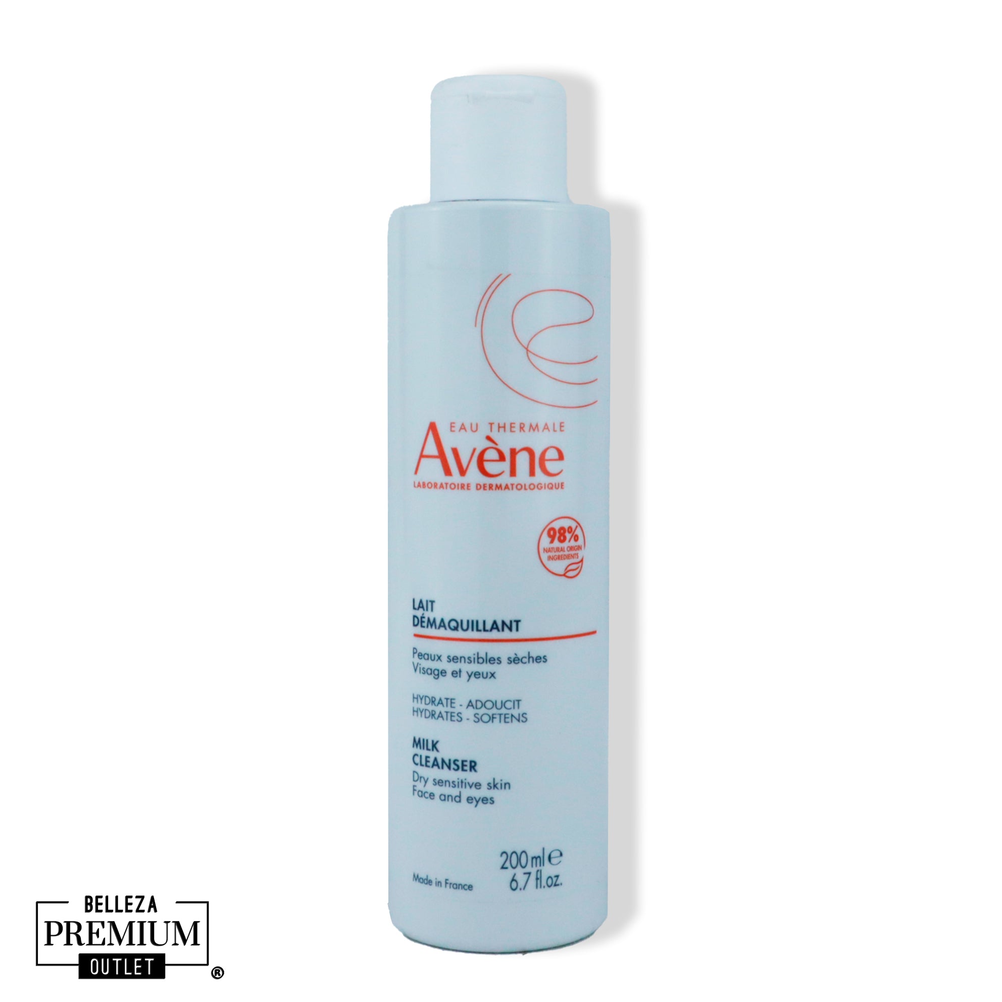 Avène Lait Démaquillant 200ml – Limpieza Suave y Confortable para Pieles Sensibles