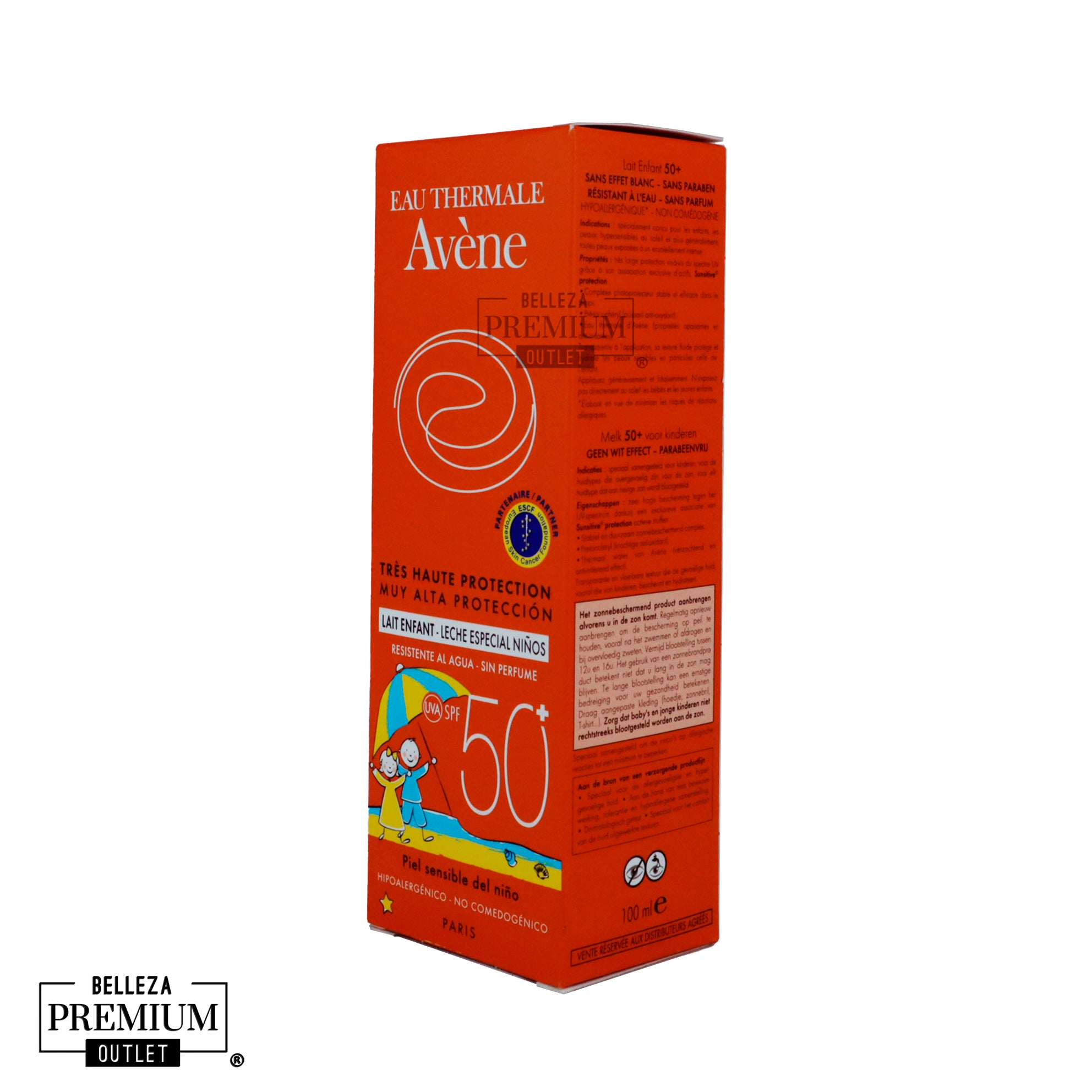 Avène Leche Niños SPF 50+ 100ml – Protección Solar Muy Alta para la Piel Delicada de los Más Pequeños