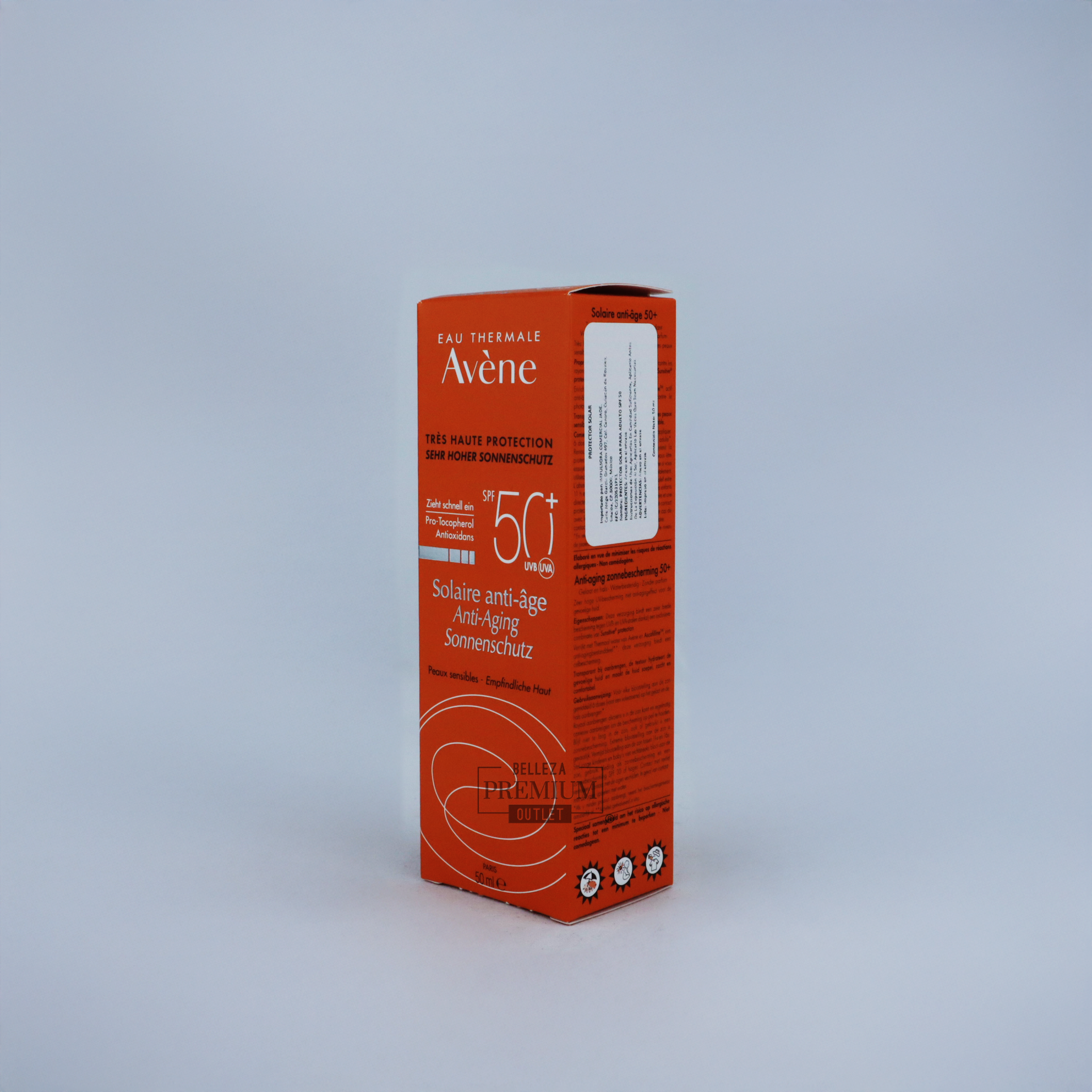 Avène Crème Solaire Anti-Âge SPF 50+ 50ml – Protección Solar y Acción Antiedad en un Solo Paso