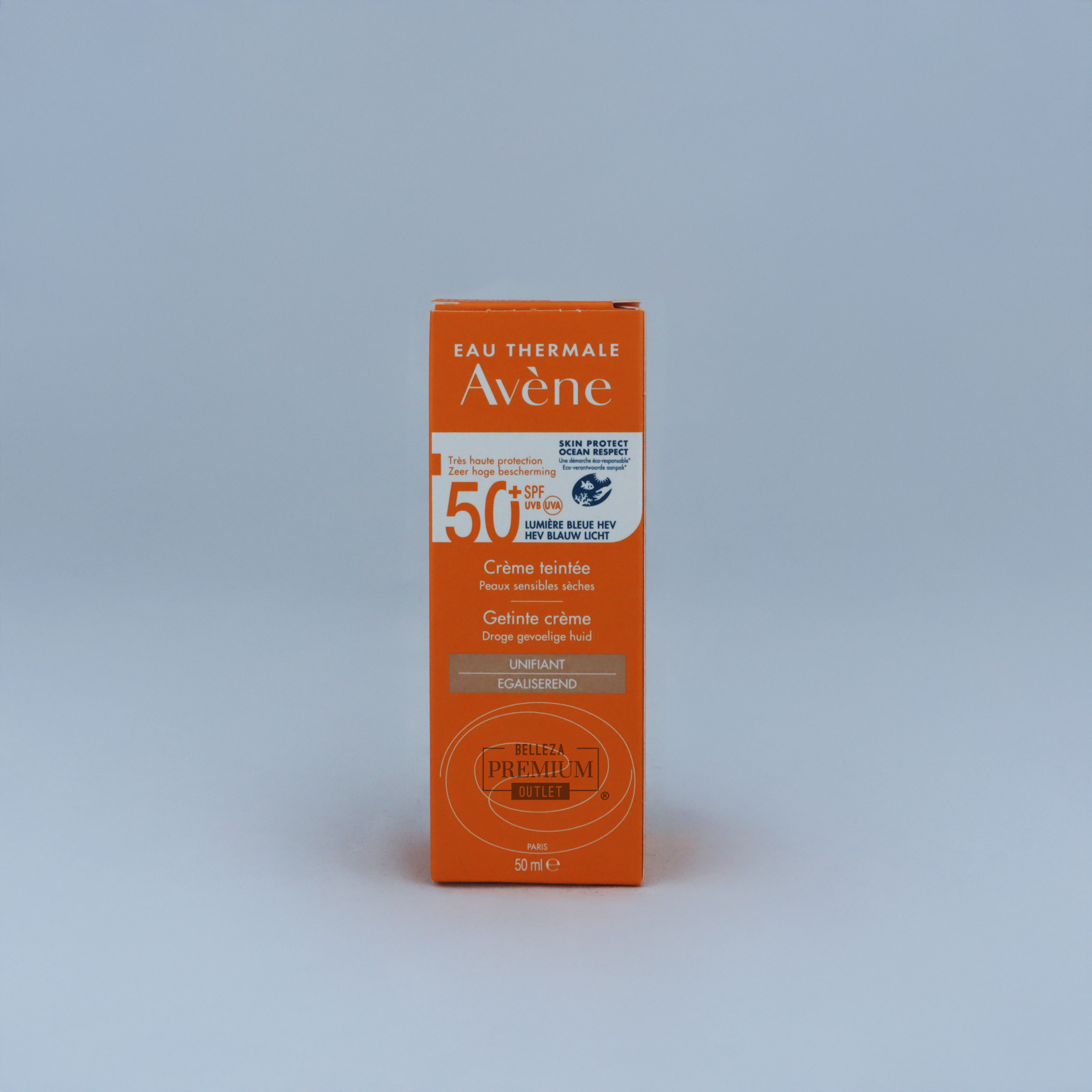 Avène Crema con Color SPF 50+ 50ml – Protección Solar y Belleza Natural para Piel Sensible
