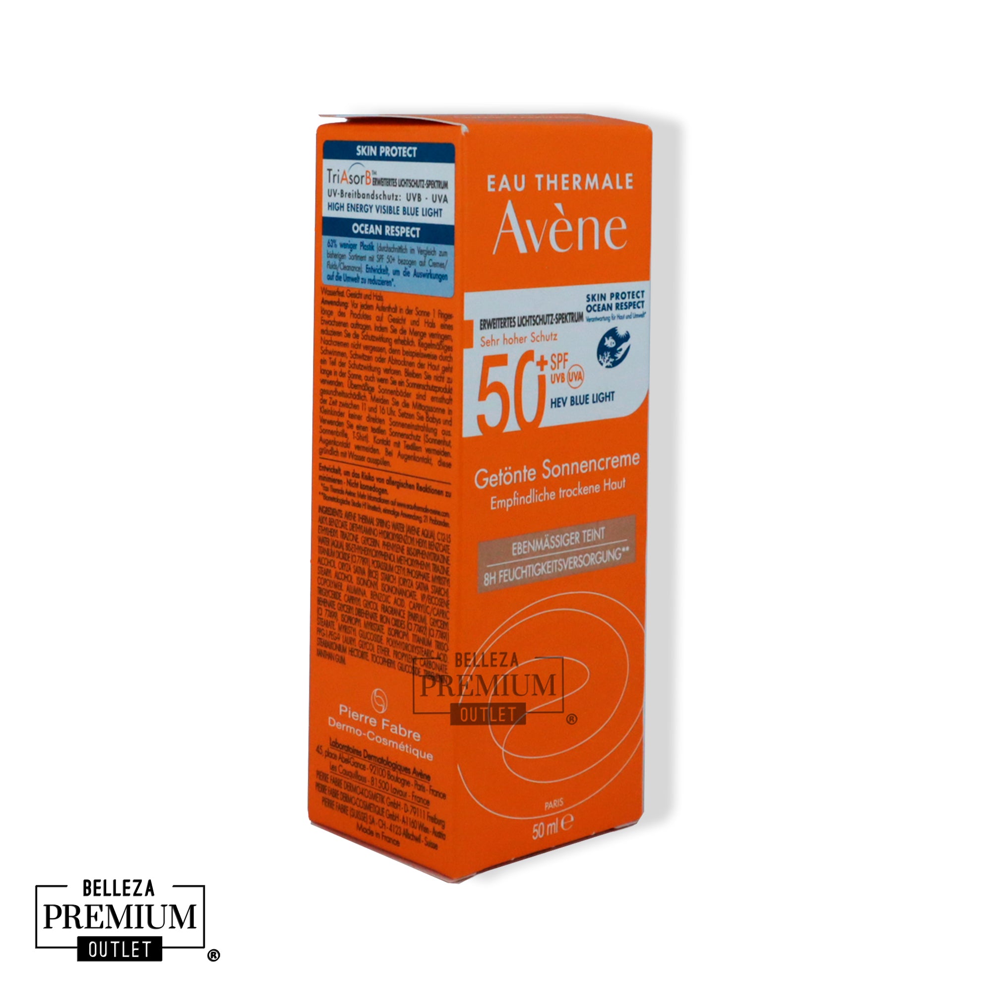 Avène Crema con Color SPF 50+ 50ml – Protección Solar y Belleza Natural para Piel Sensible