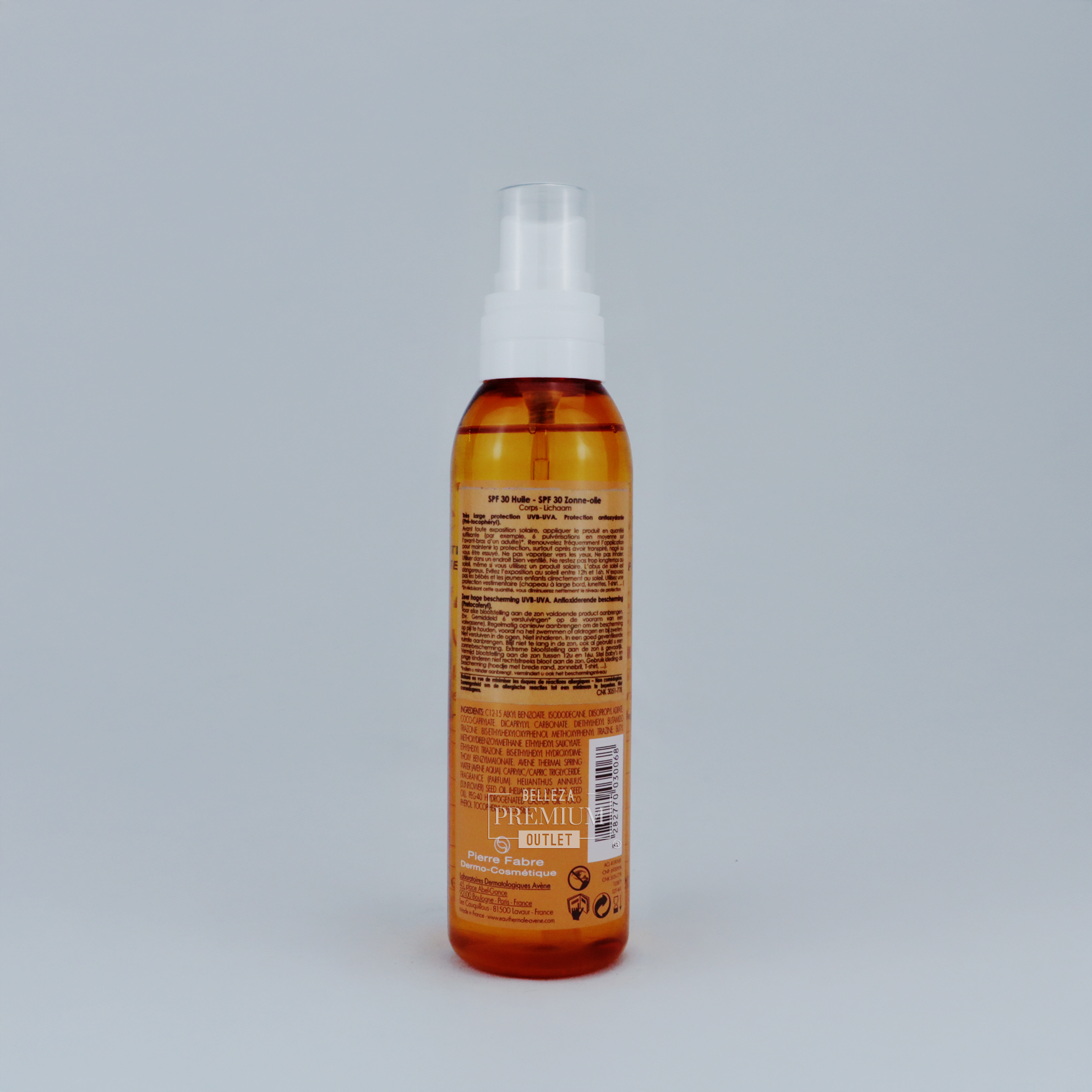 Avène Sun Care Oil SPF 30 – Protección Solar Alta con Textura Sedosa y Acabado Luminoso