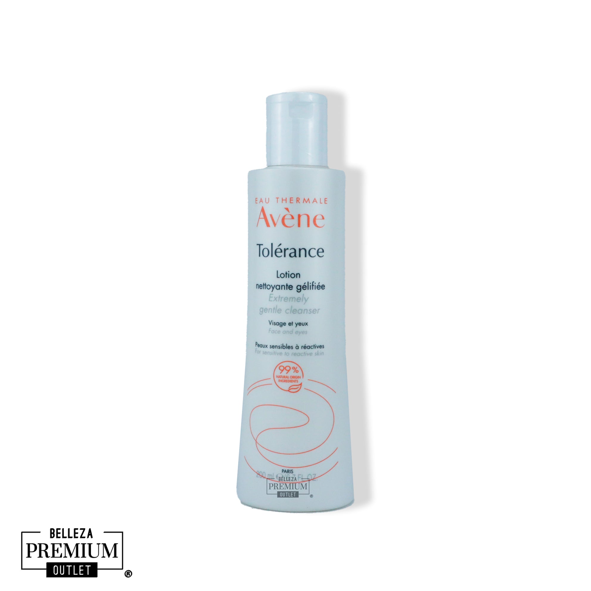 Avène Tolérance Loción Limpiadora en Gel 200ml – Limpieza Ultra-Suave para Pieles Sensibles y Reactivas