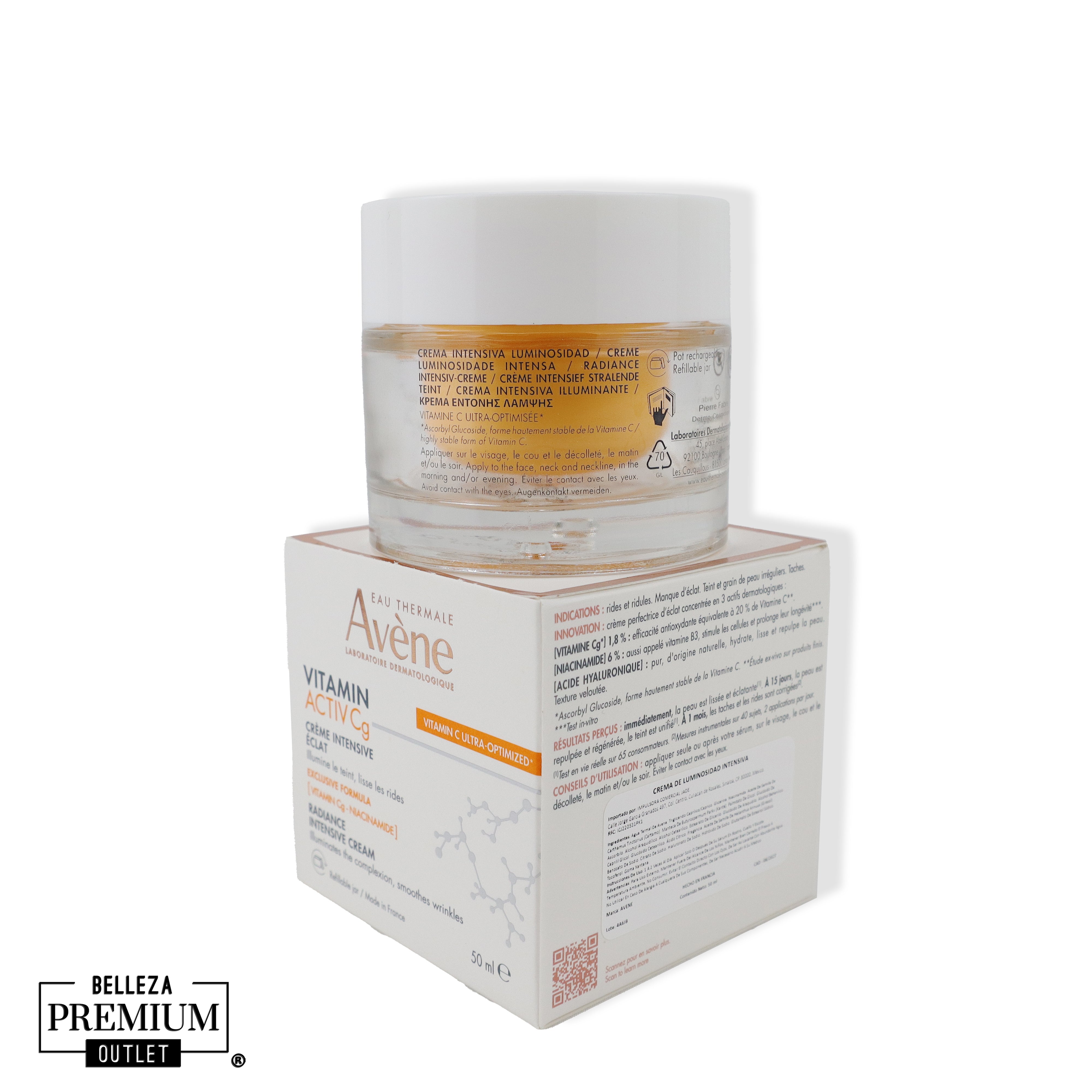 Avène Vitamine Activ Cg Crème Intensive Éclat – Luminosidad, firmeza y juventud en cada aplicación.