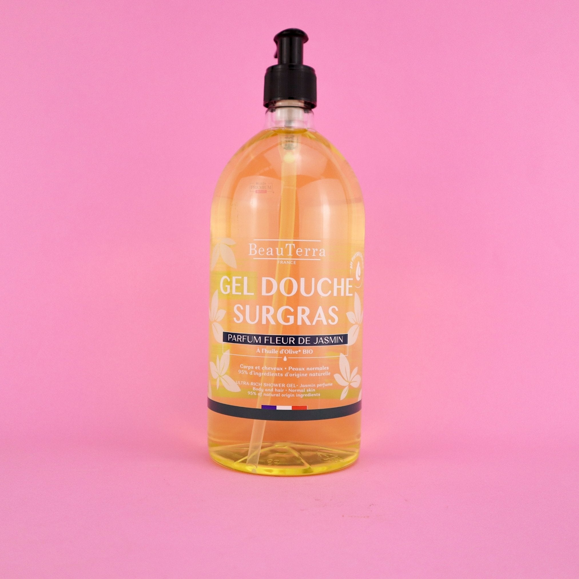 Beauterra Shower Gel 1L Fleur de Jasmin – Ducha Delicada y Aromática