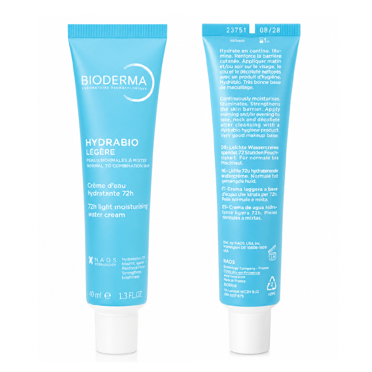 BIODERMA Hydrabio Légère-Gel Crema Hidratante 40ML