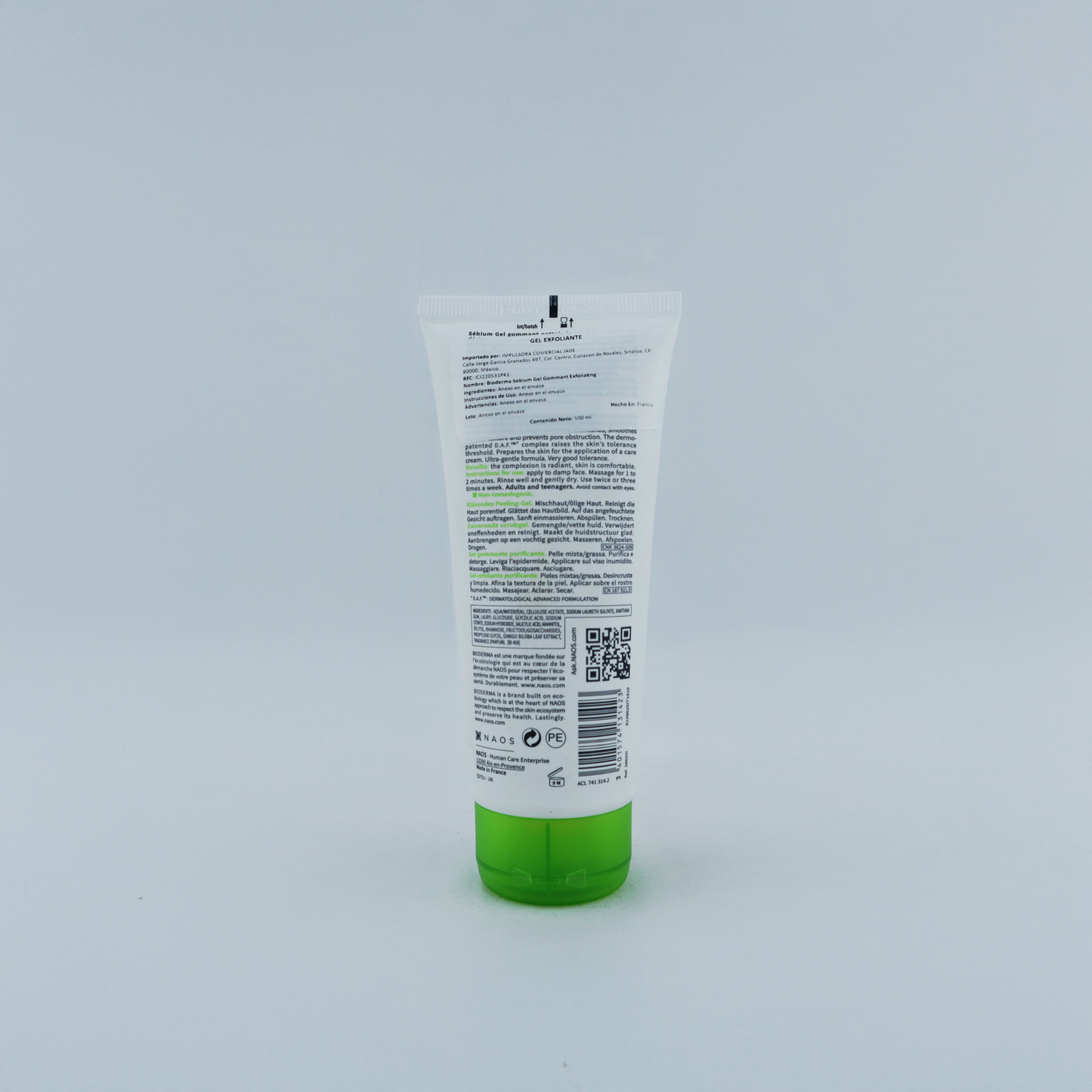 Bioderma Sébium Gel Gommant Exfoliating Purifying Gel 100ml – Gel Exfoliante Purificante para Piel Mixta a Grasa
