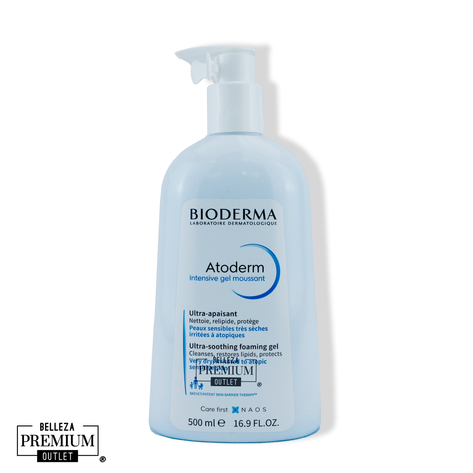Bioderma Atoderm Intensive Gel Moussant 500ml – Higiene Suave y Calmante para Piel Muy Seca o Atópica