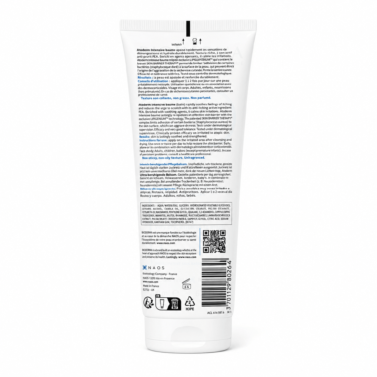 Bioderma Atoderm Intensive Baume 200ml – Bálsamo Reparación Intensiva