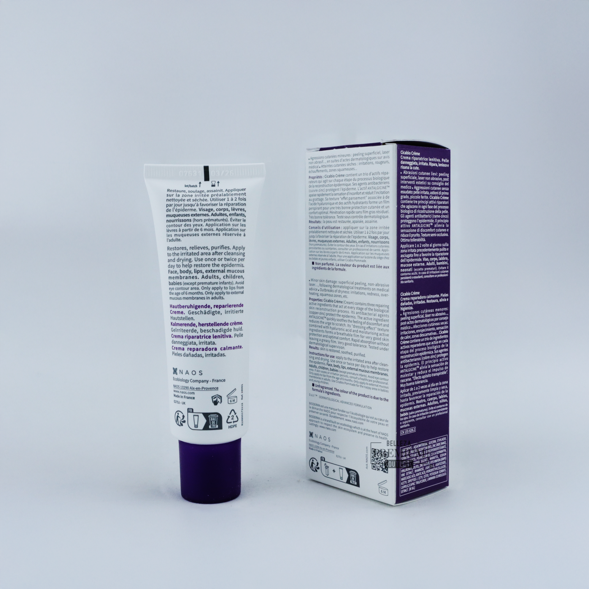 Bioderma Cicabio Crème Calmante Reparadora Piel Dañada 40ml – Cuidado Intensivo para la Reparación Cutánea