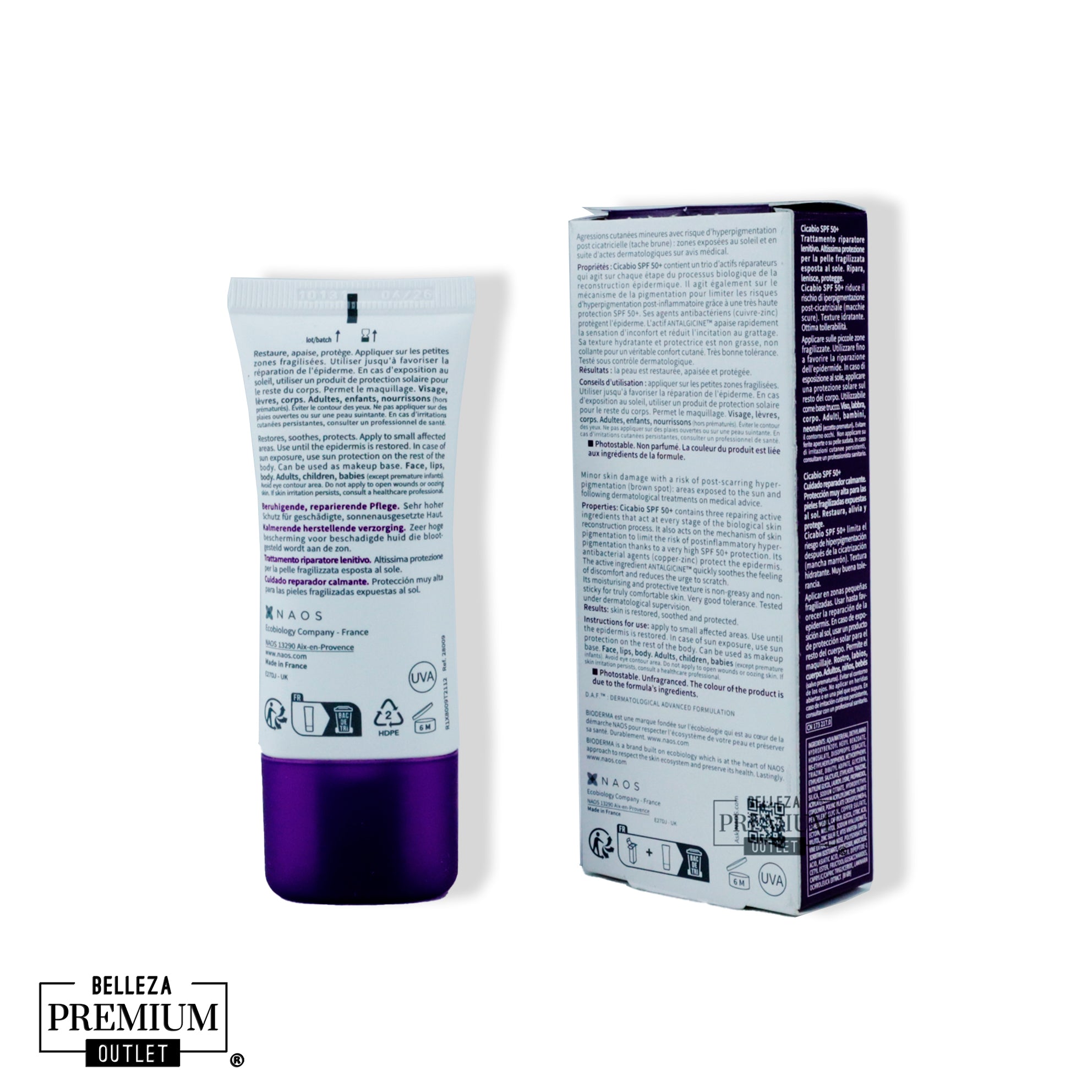 Bioderma Cicabio Spf 50+ Reparador Calmante 30ml:¡Protege, repara y calma tu piel en un solo gesto!