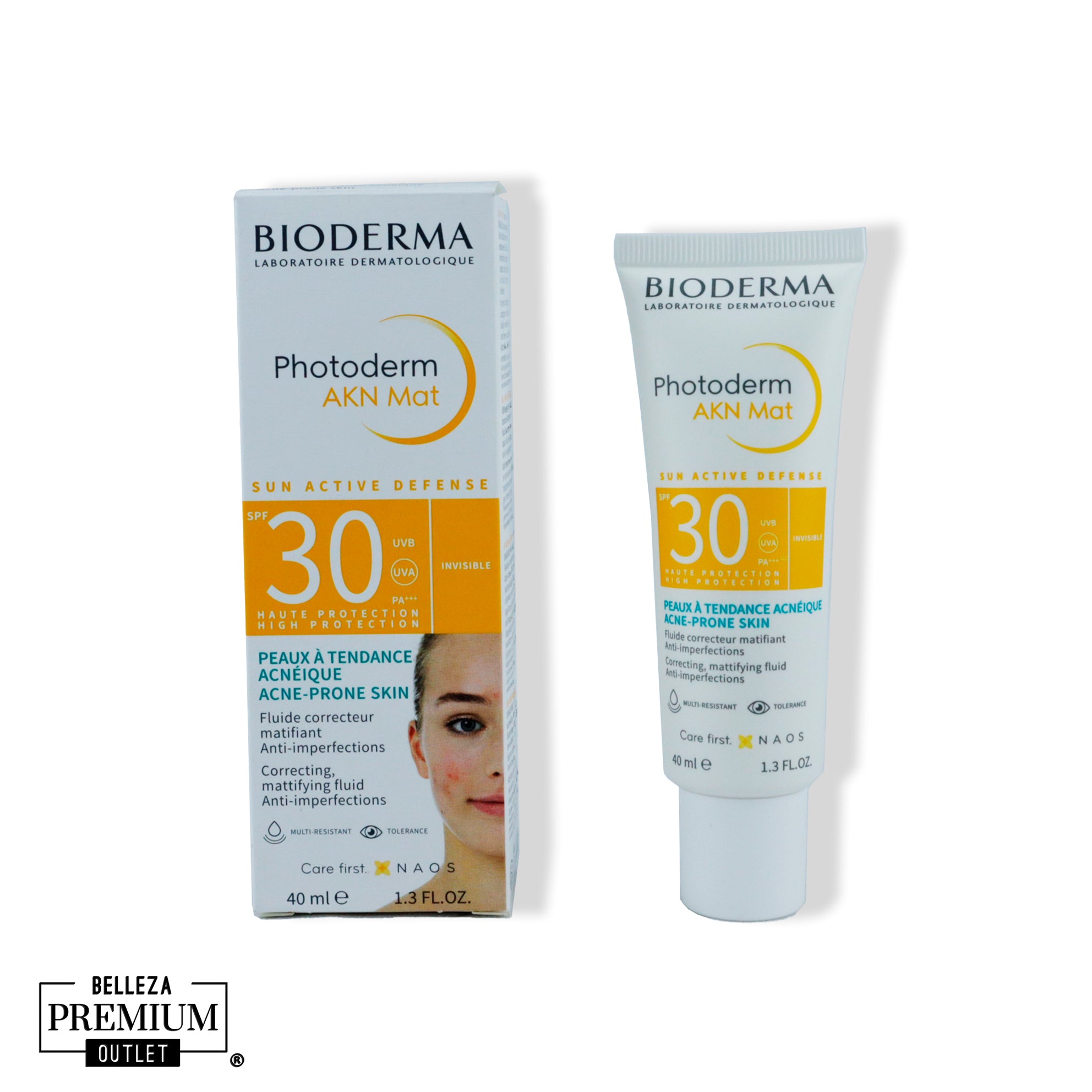 Bioderma Photoderm Akn Mat Crema SPF30 40ml – Protección Solar Matificante para Piel Mixta y Grasa