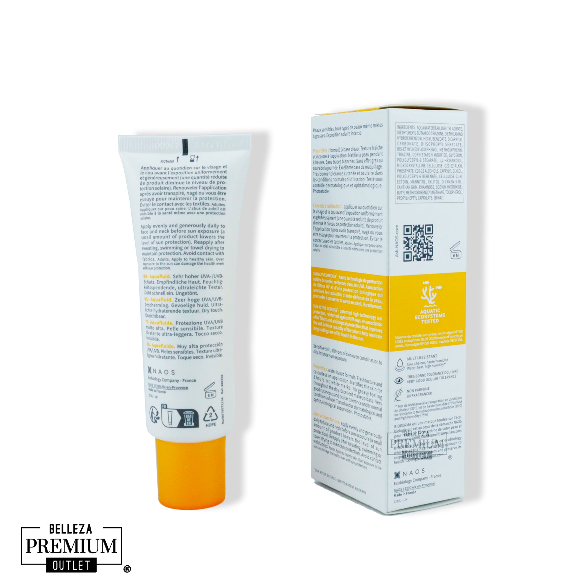 Bioderma Photoderm Max Aquafluide SPF50+ 40ml – Protección Solar Ultraligera y Toque Seco