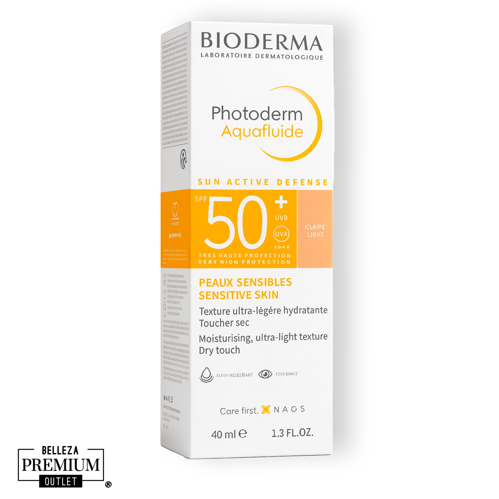 Bioderma Photoderm Aquafluido FPS 50+ Tono Claro 40ml – Protección Solar Ultra Ligera y Efecto Natural