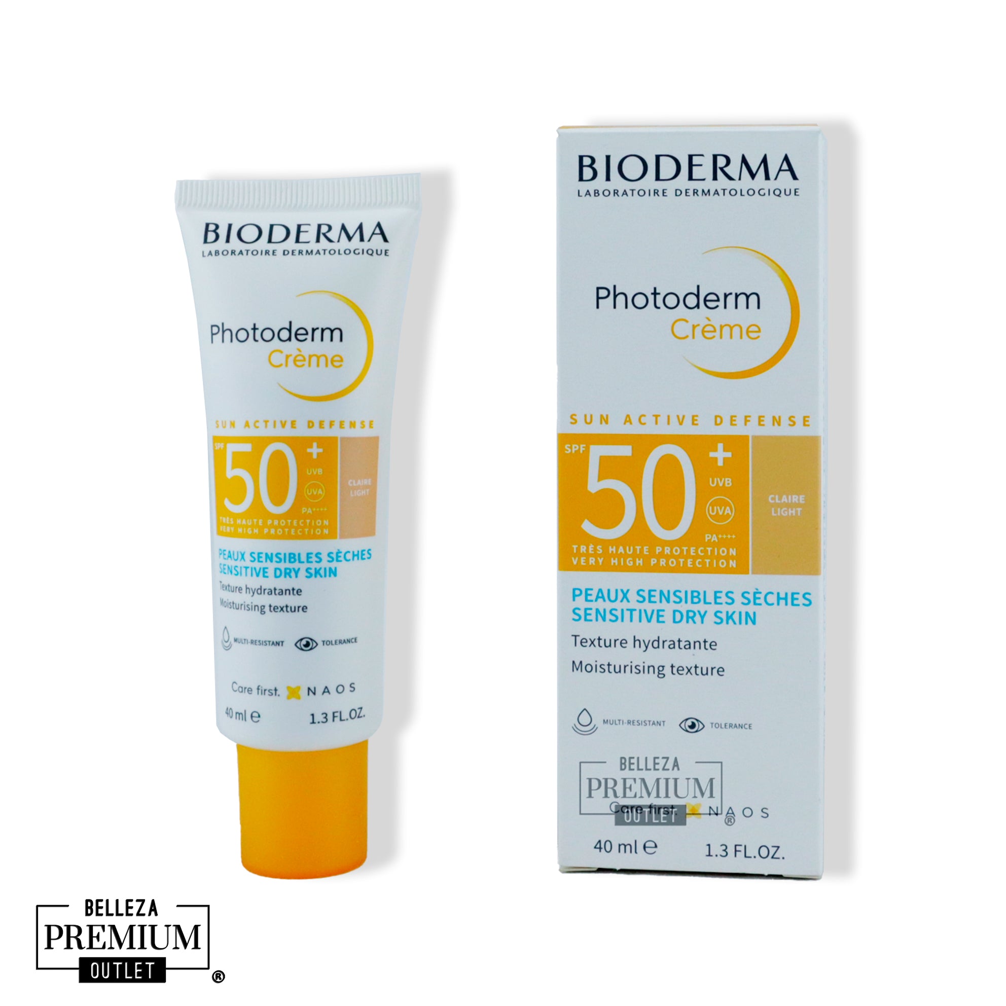 Bioderma Photoderm Crema SPF50+ Tono Claro 40ml – Protección Solar Facial para Piel Clara