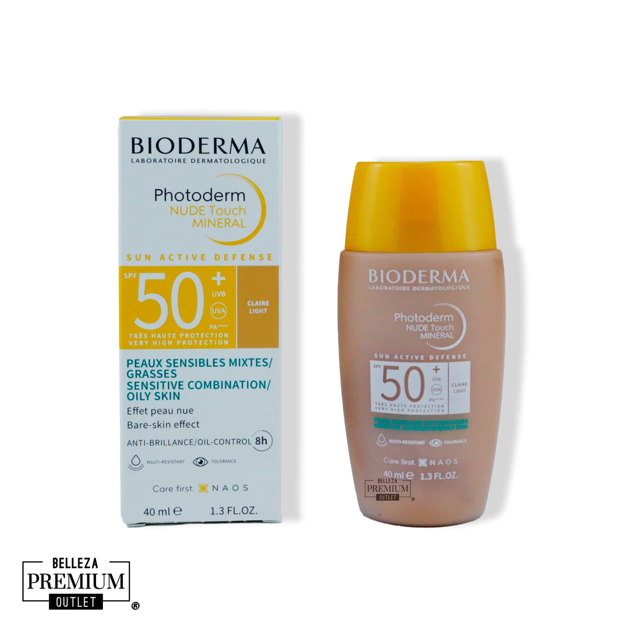 Bioderma Photoderm Nude Touch FPS 50+ Tono Claro 40 ml: El Indispensable Protector Solar con Toque de Color