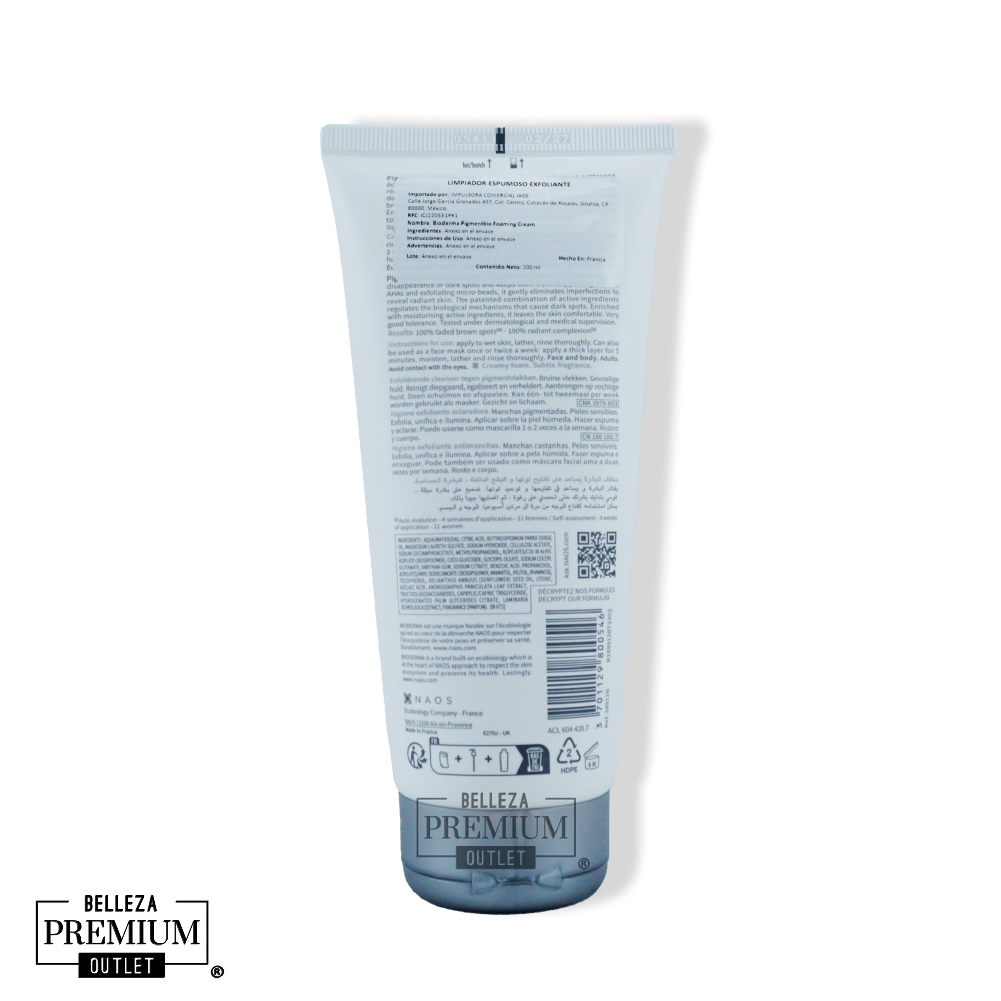 Bioderma Pigmentbio Foaming Cream 200ml – Limpiador Suave Despigmentante para Piel con Manchas